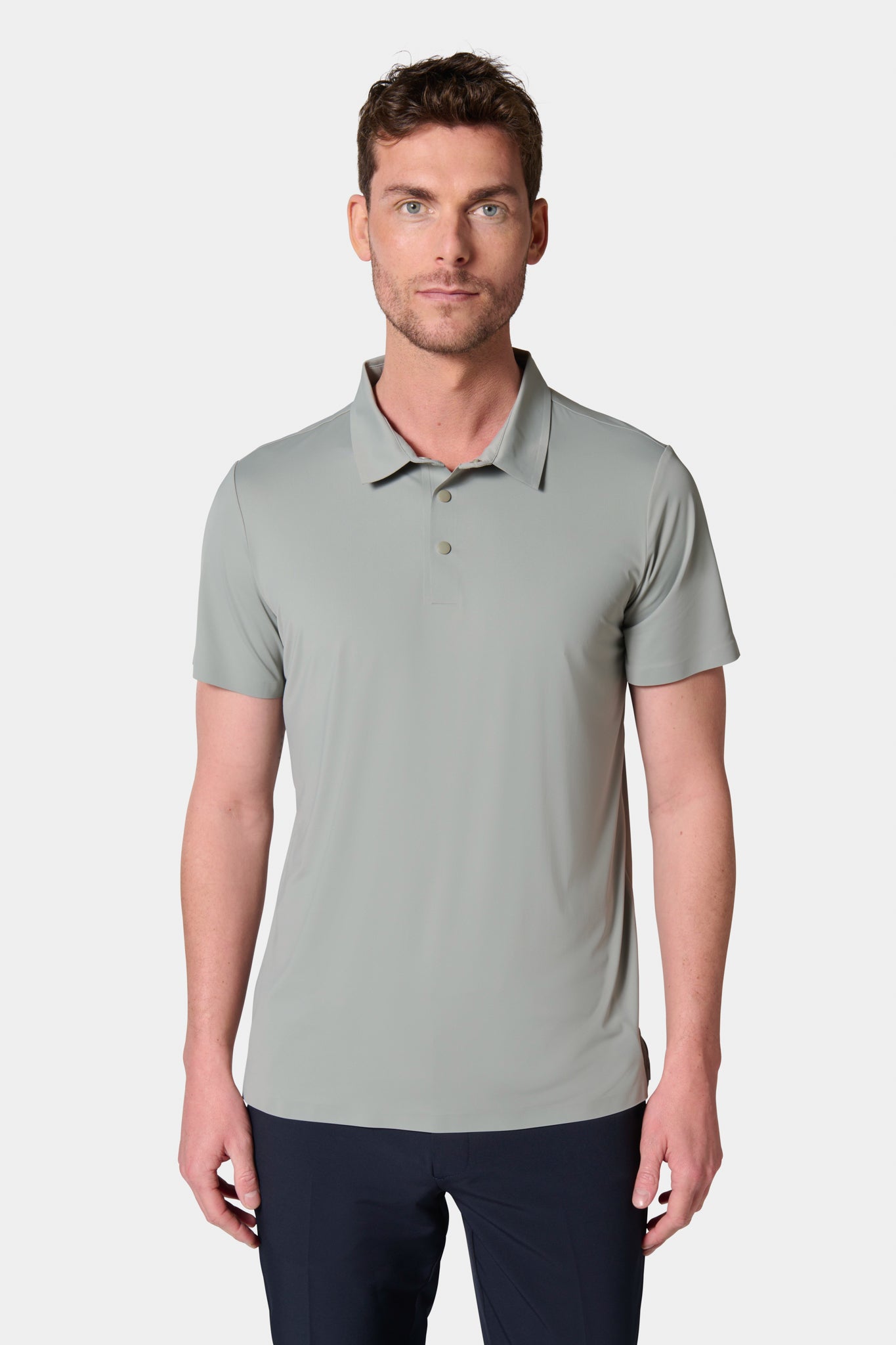 Polo en matière technique avec finitions thermocollées manches courtes ligne Activewear Jerem, col polo, manches courtes, coupe confortable