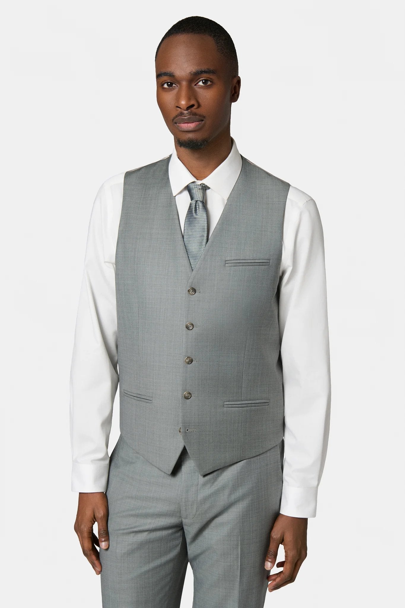 Jerem — Gilet de costume en laine vierge super 120's « Natural stretch »