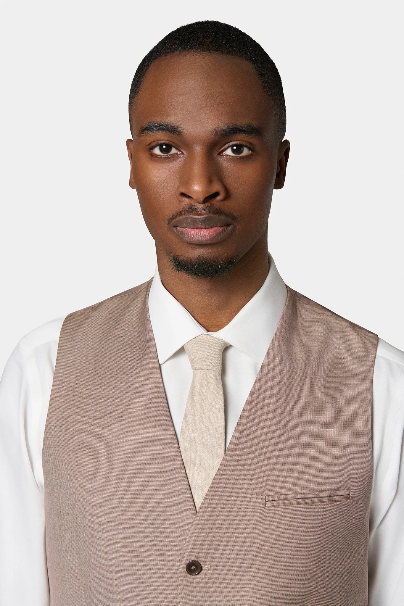 Gilet de costume en laine vierge super 120's « Natural stretch », Jerem