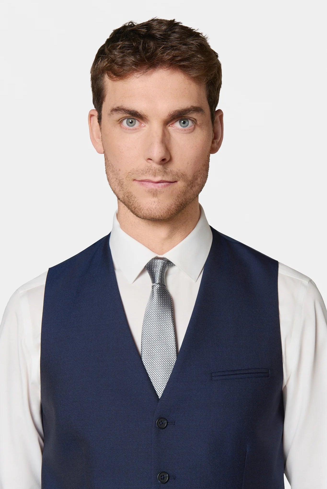 Gilet de costume Jerem, simple boutonnage, entièrement doublée
