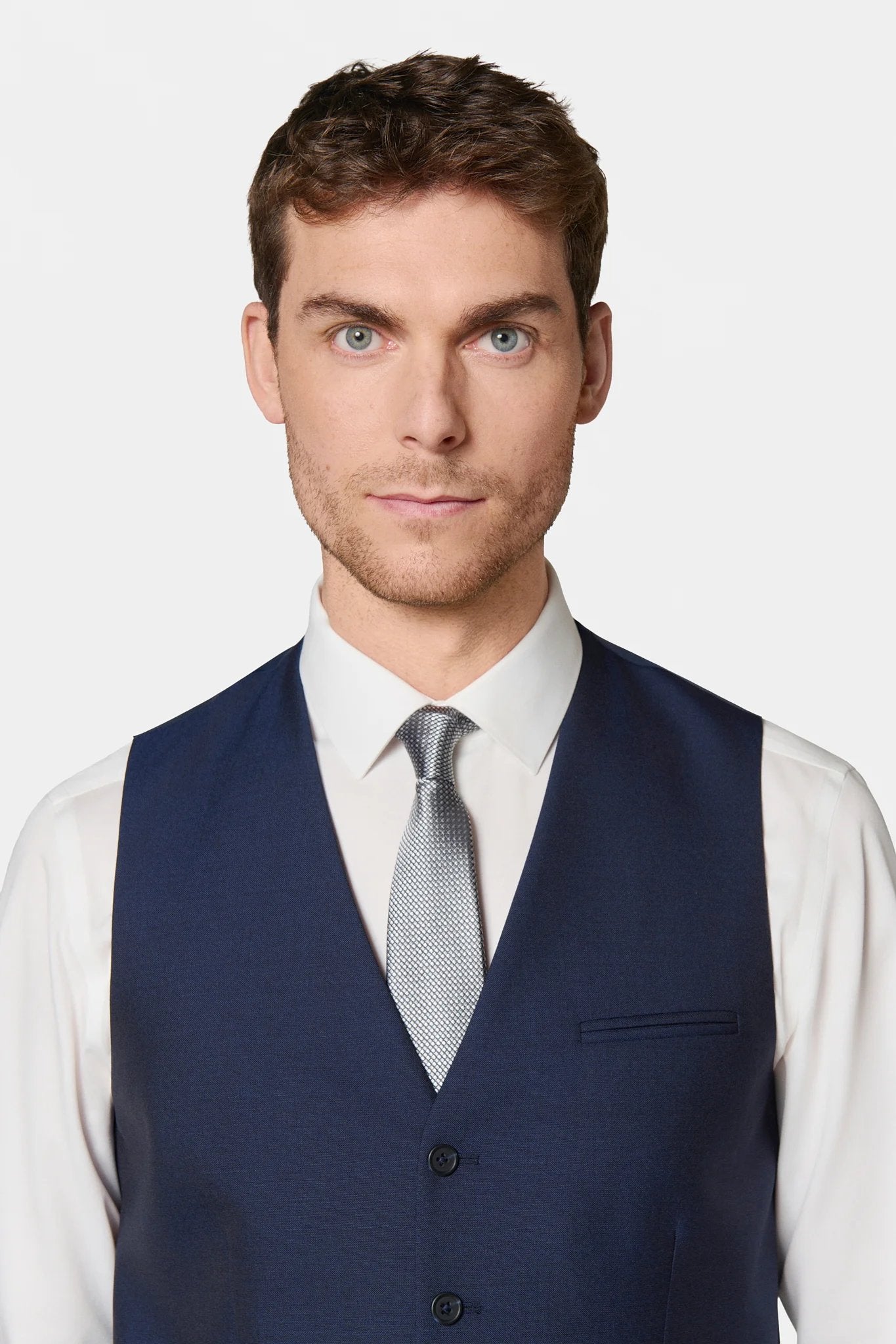 Gilet de costume en laine vierge Barberis Super 110's, Jerem