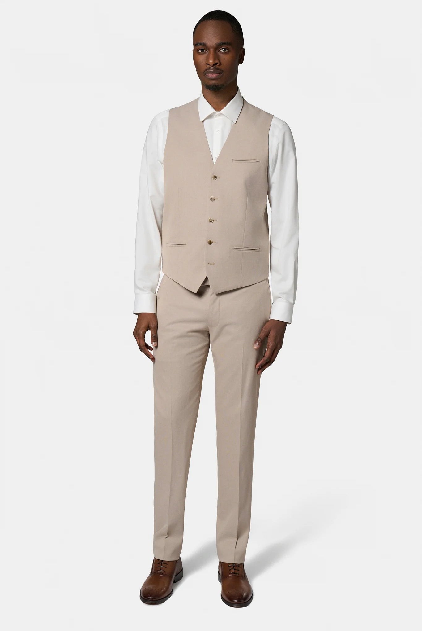 Gilet de costume ajustable stretch Jerem, entièrement doublée