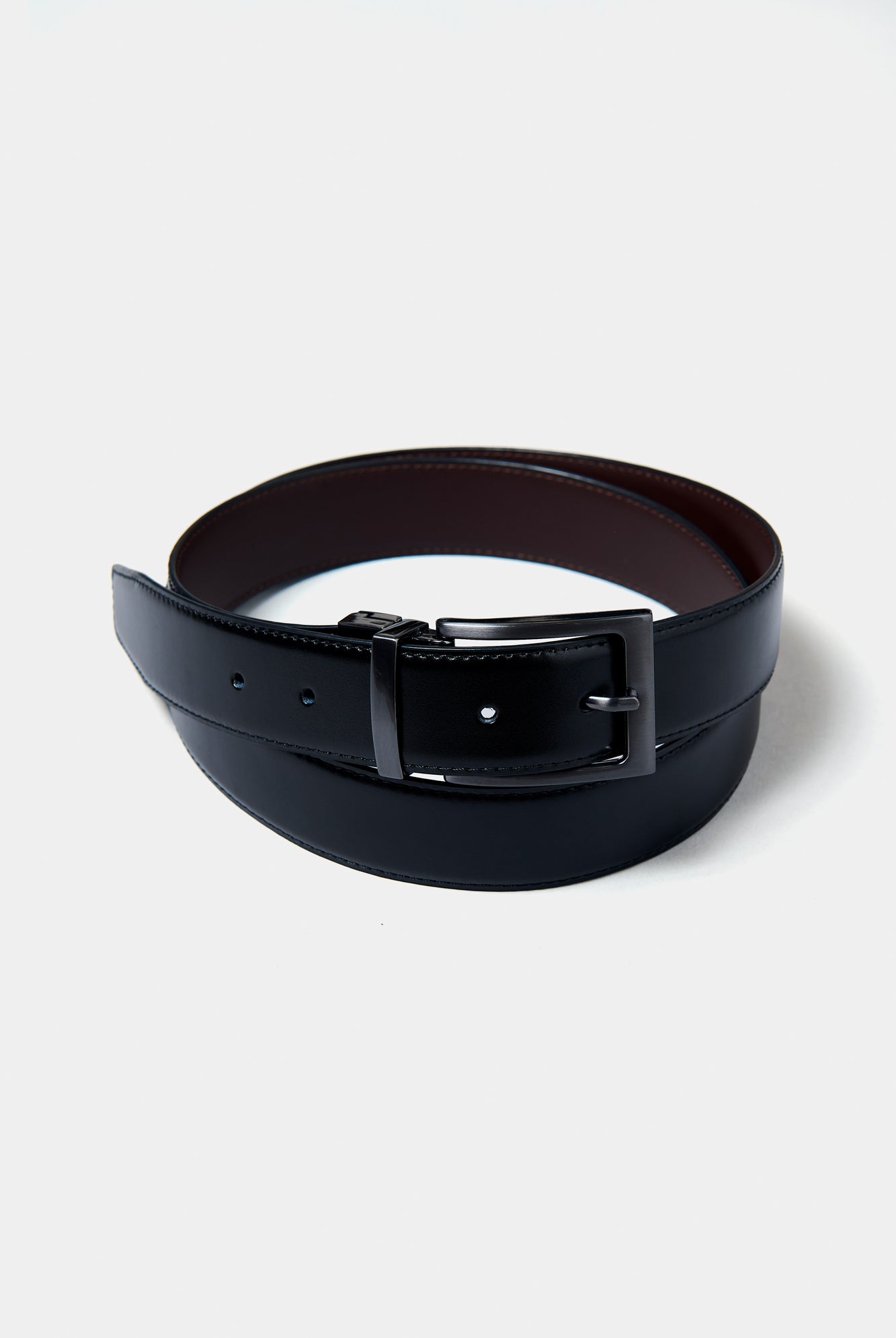 Ceinture en cuir bicolore Jerem