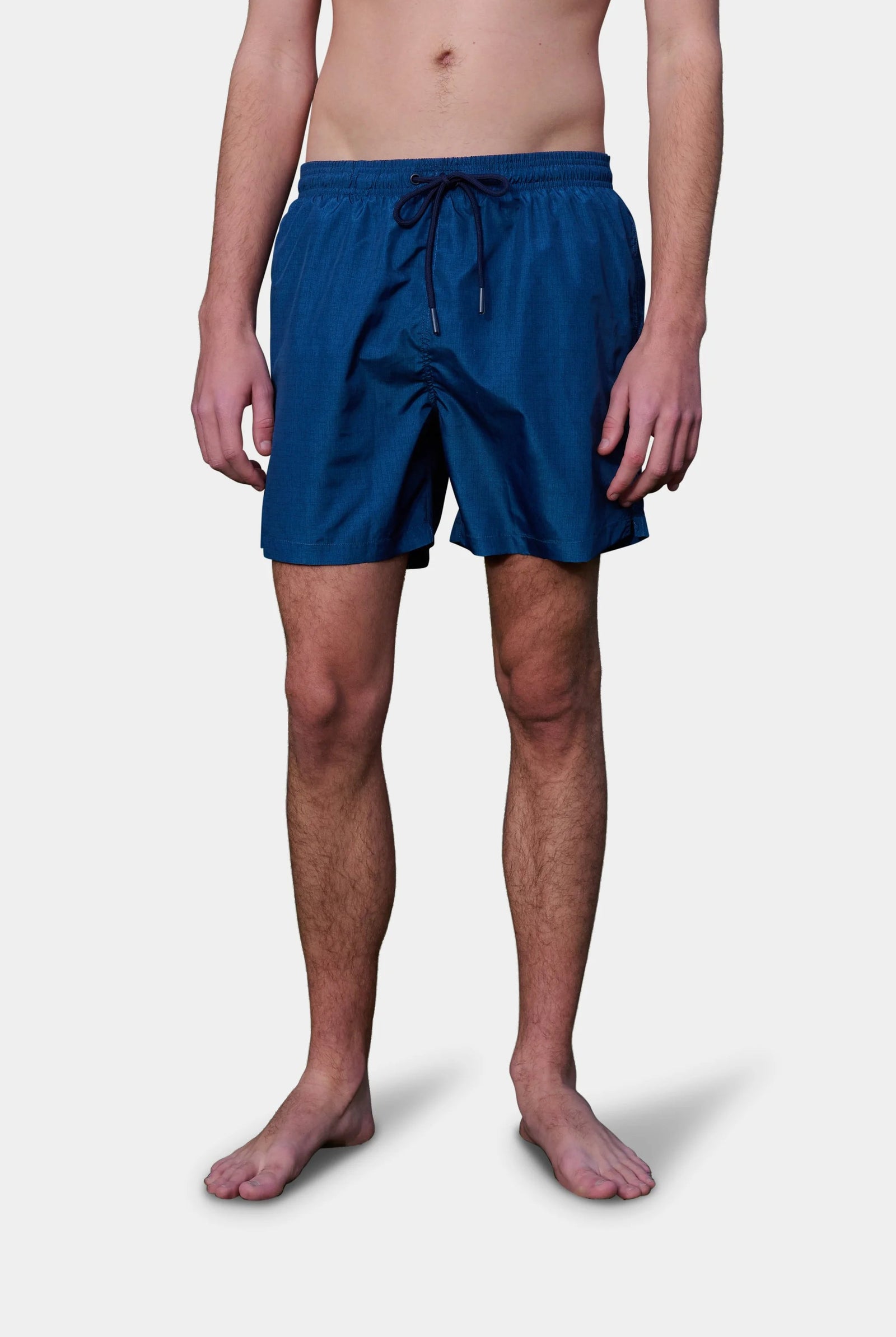 Maillot de bain esprit chiné Jerem — bleu marine — vue portée de face