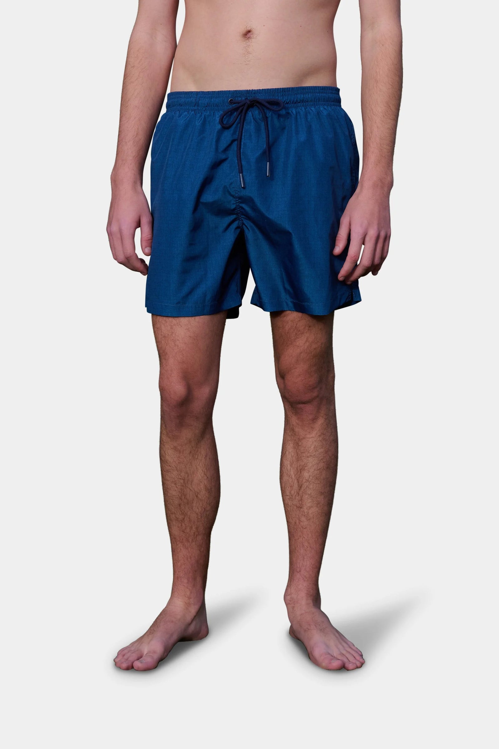 Maillot de bain esprit chiné Jerem — bleu marine — vue portée de face