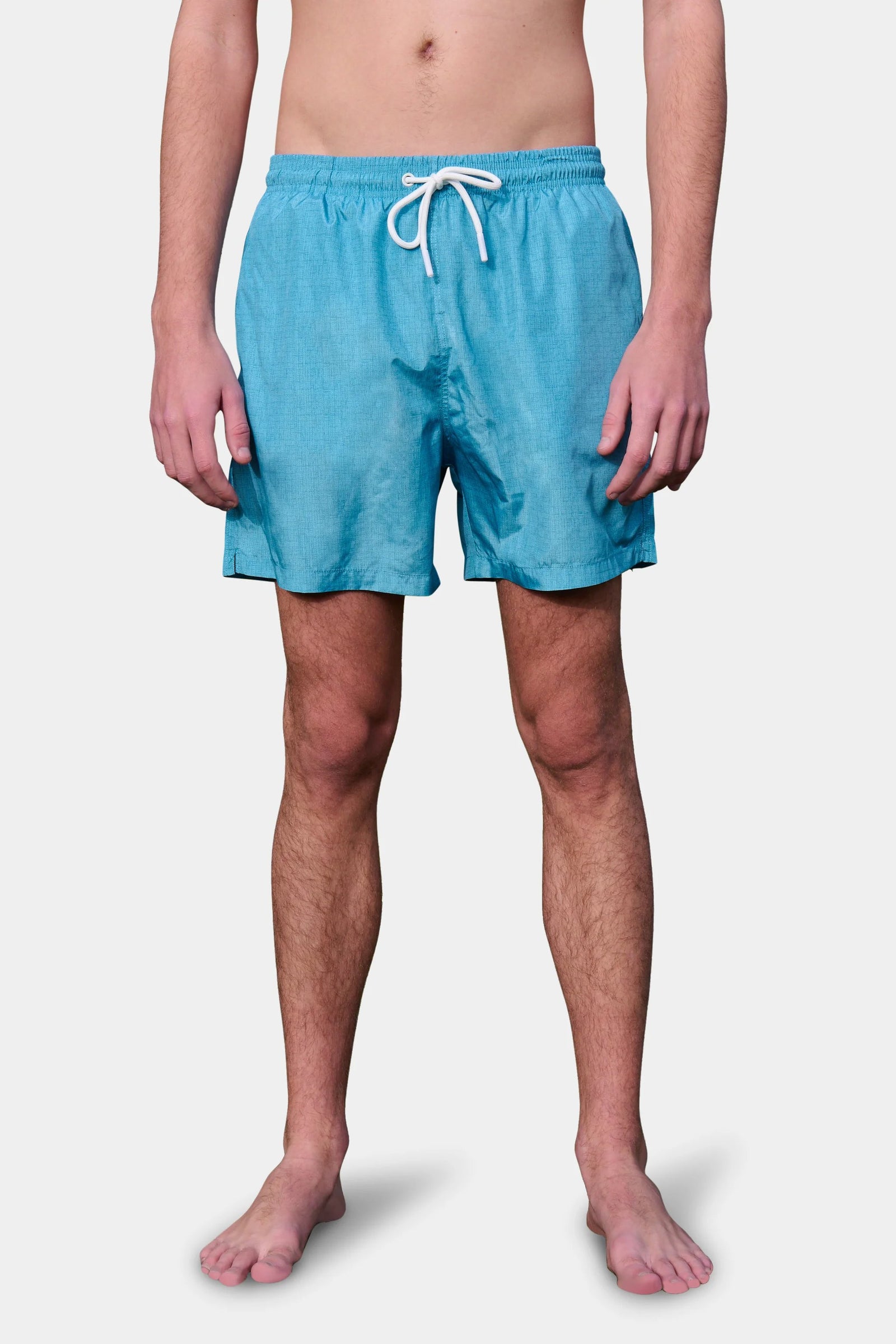 Maillot de bain esprit chiné Jerem — turquoise — vue portée de face