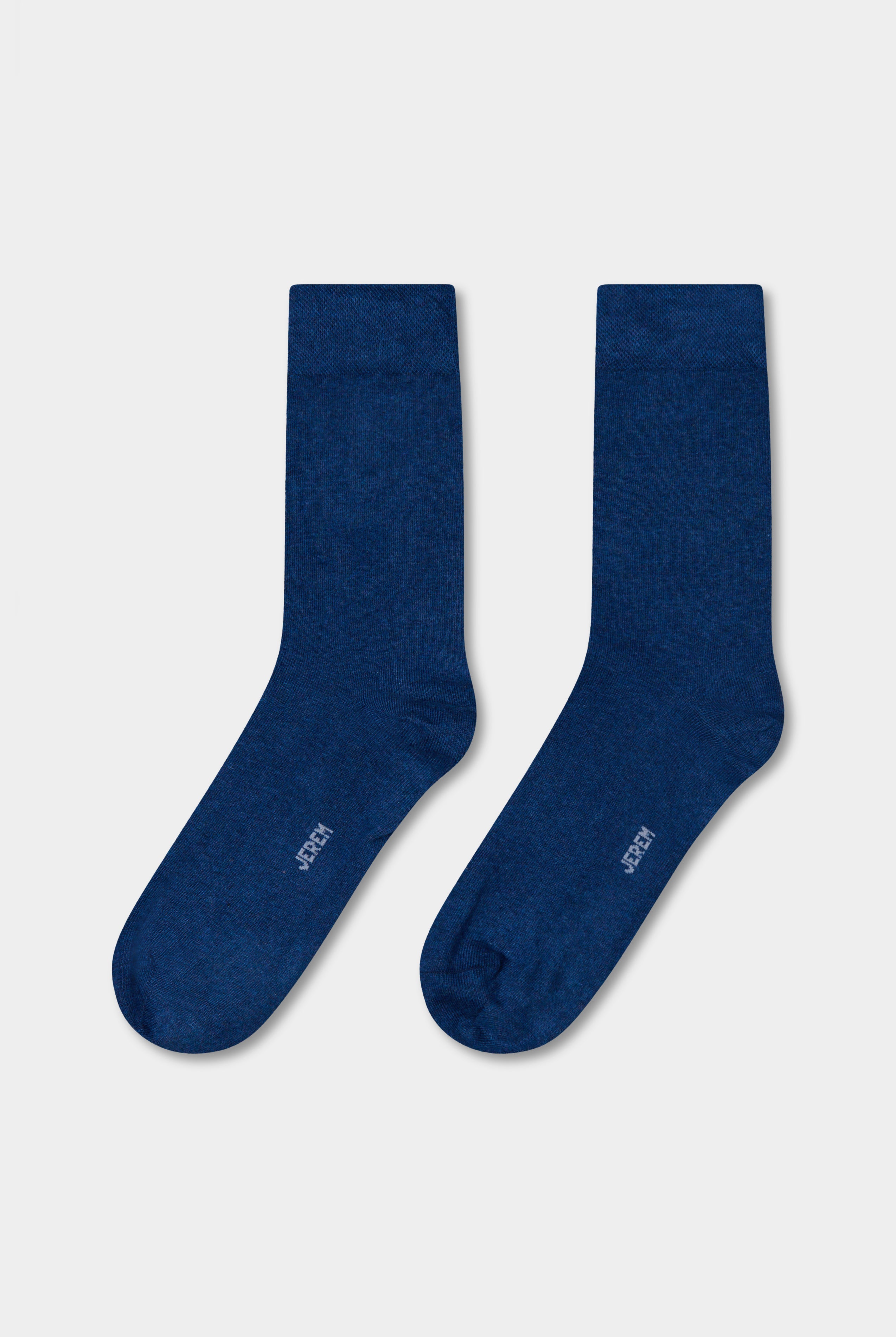 Chaussettes unies, coton peigné Jerem