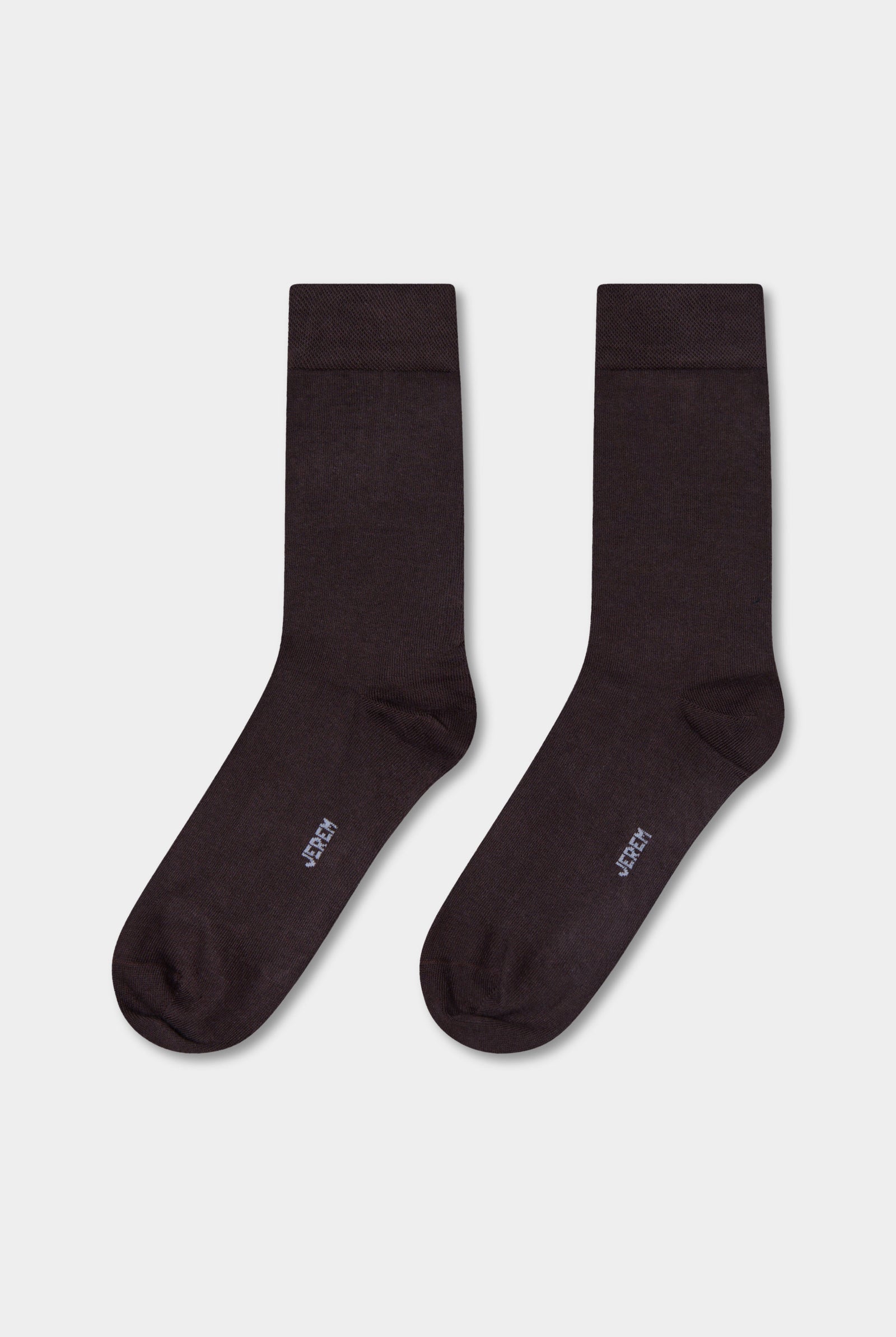 Chaussettes unies en coton peigné Jerem