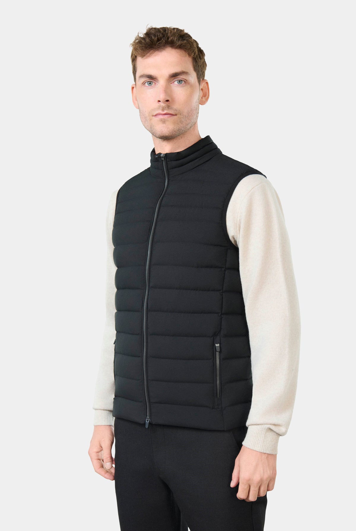 Doudoune sans manche matelassée Danni Jerem, coupe droite vue 4