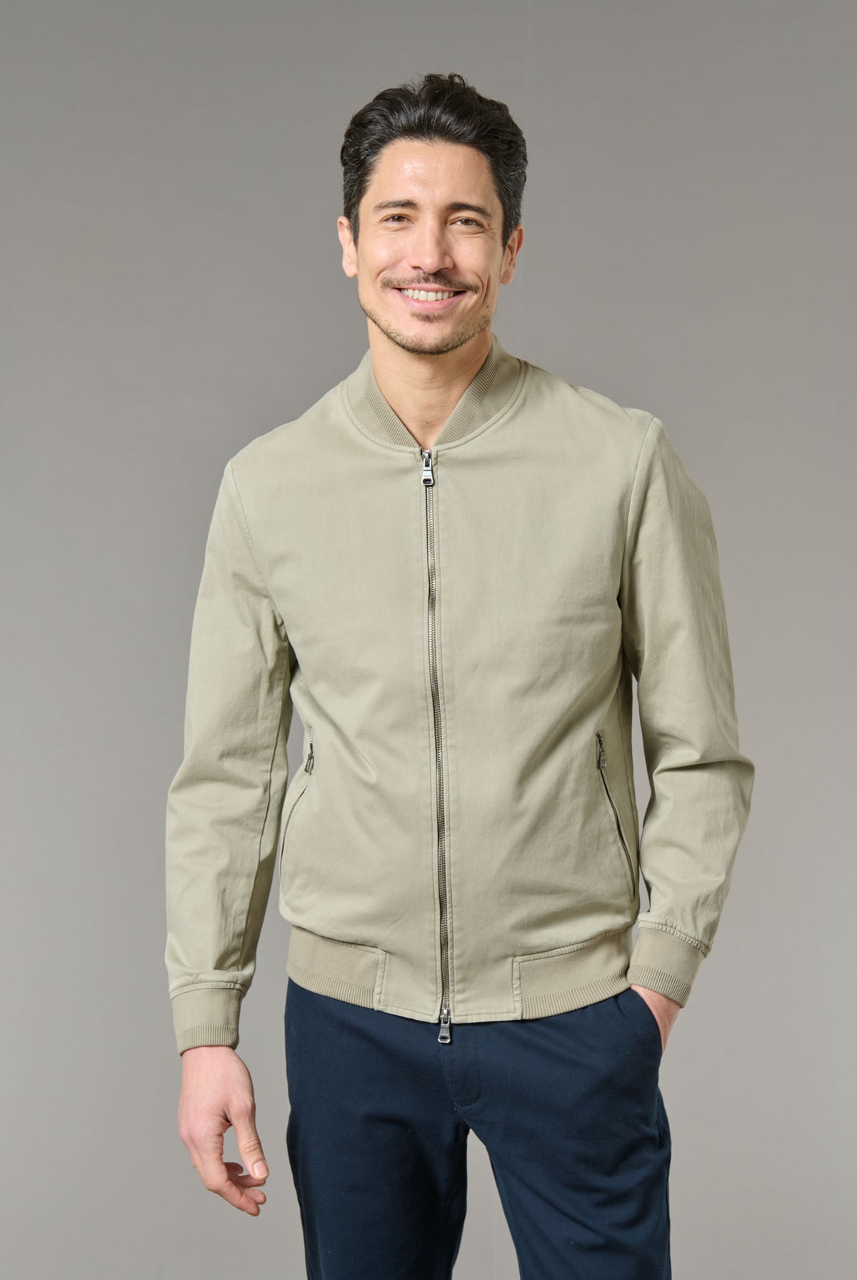 Gabardine de coton stretch norma — Blouson teddy Jerem vue 7