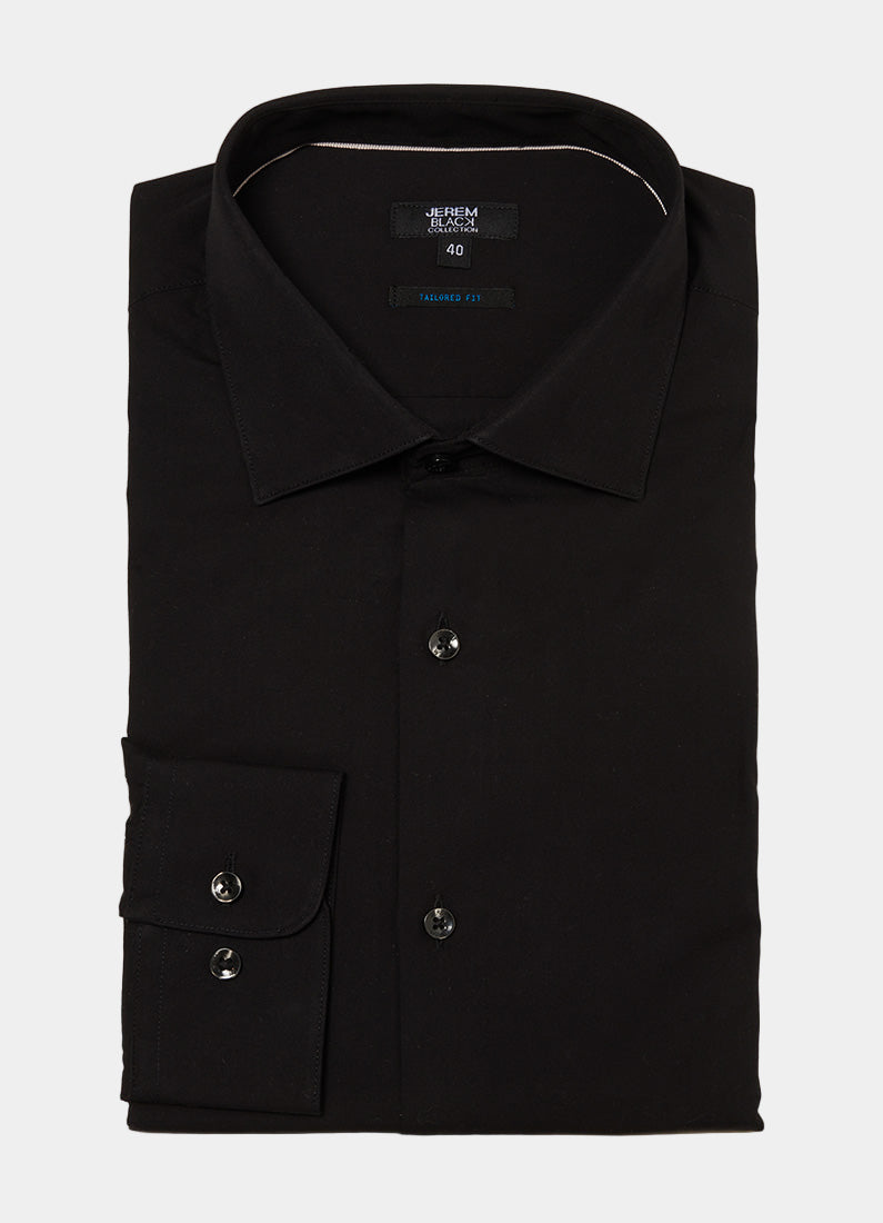 Chemise en popeline de coton ajustée Jerem, coupe ajustée