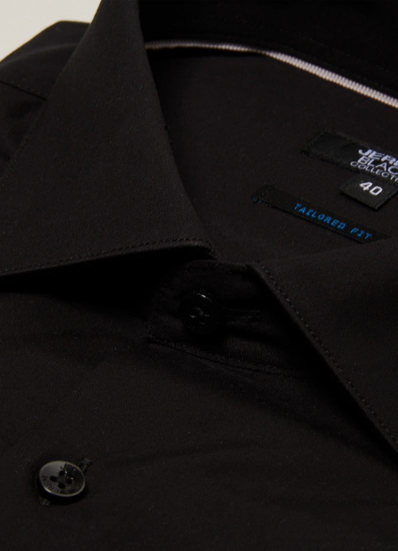 Chemise en popeline de coton coupe ajustée, Jerem