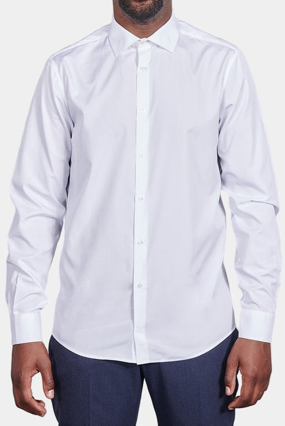 Chemise, popeline de coton coupe ajustée Jerem, coupe ajustée