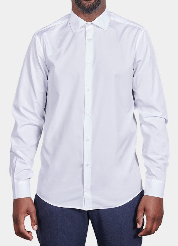 Chemise, popeline de coton coupe ajustée Jerem, coupe ajustée