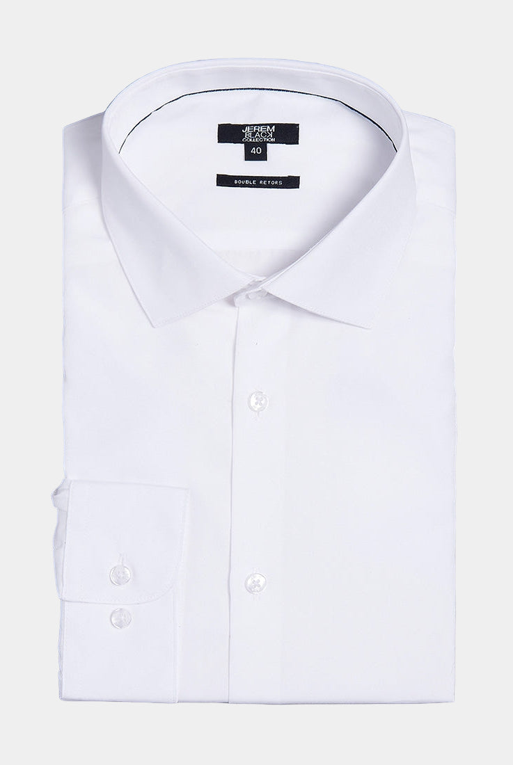Chemise en popeline de coton coupe ajustée Jerem, coupe ajustée