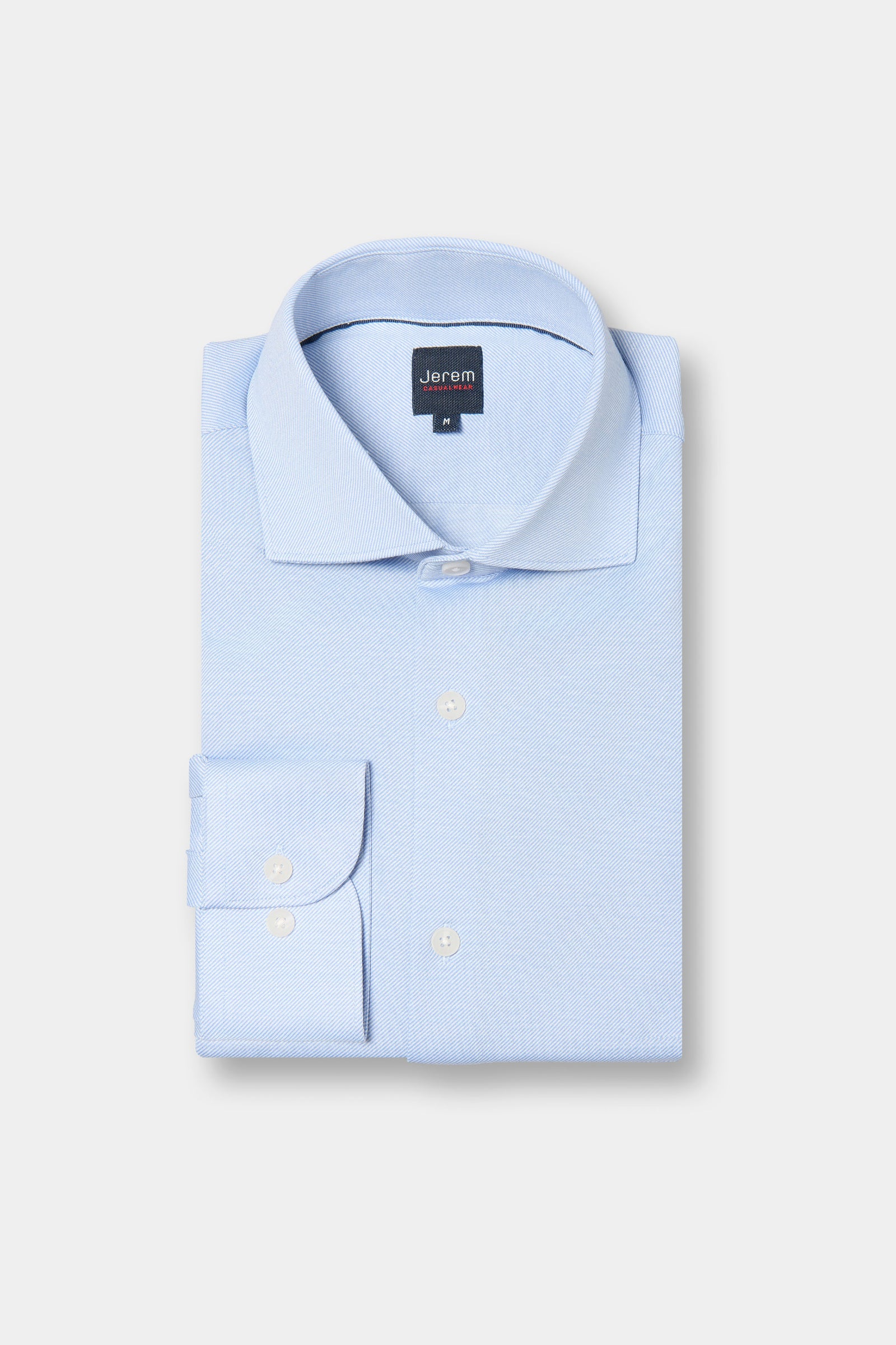 Chemise en jersey premium rayure en biais coupe confortable Jerem, coupe confortable