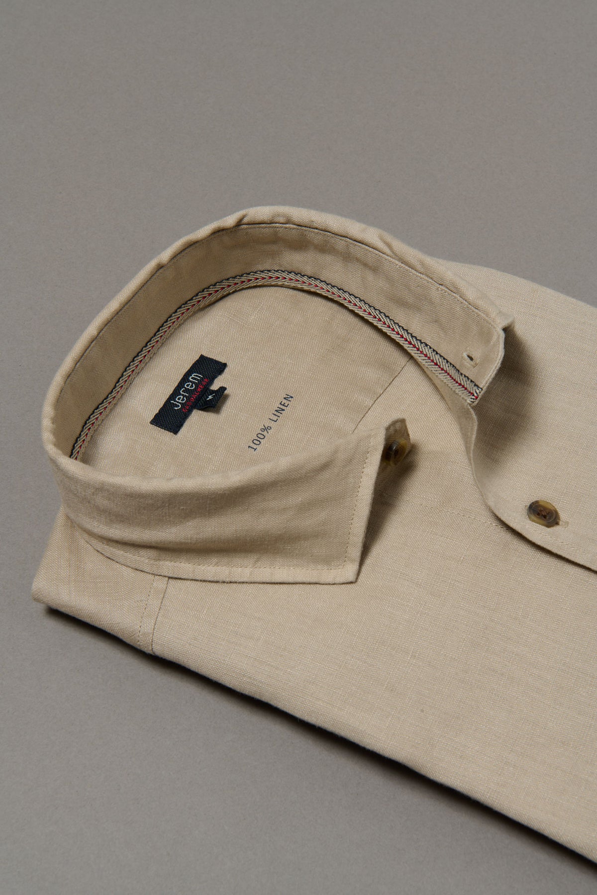 Chemise en pur lin coupe confortable Jerem, coupe confortable, col classique