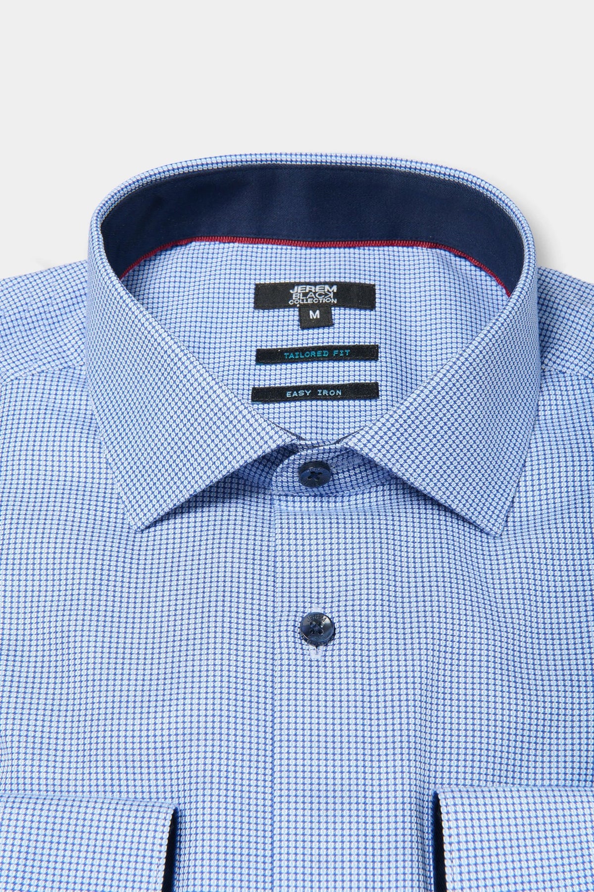 Camisa bicolor texturizada, algodón de fácil planchado y corte entallado, Jerem, corte entallado, fácil planchado