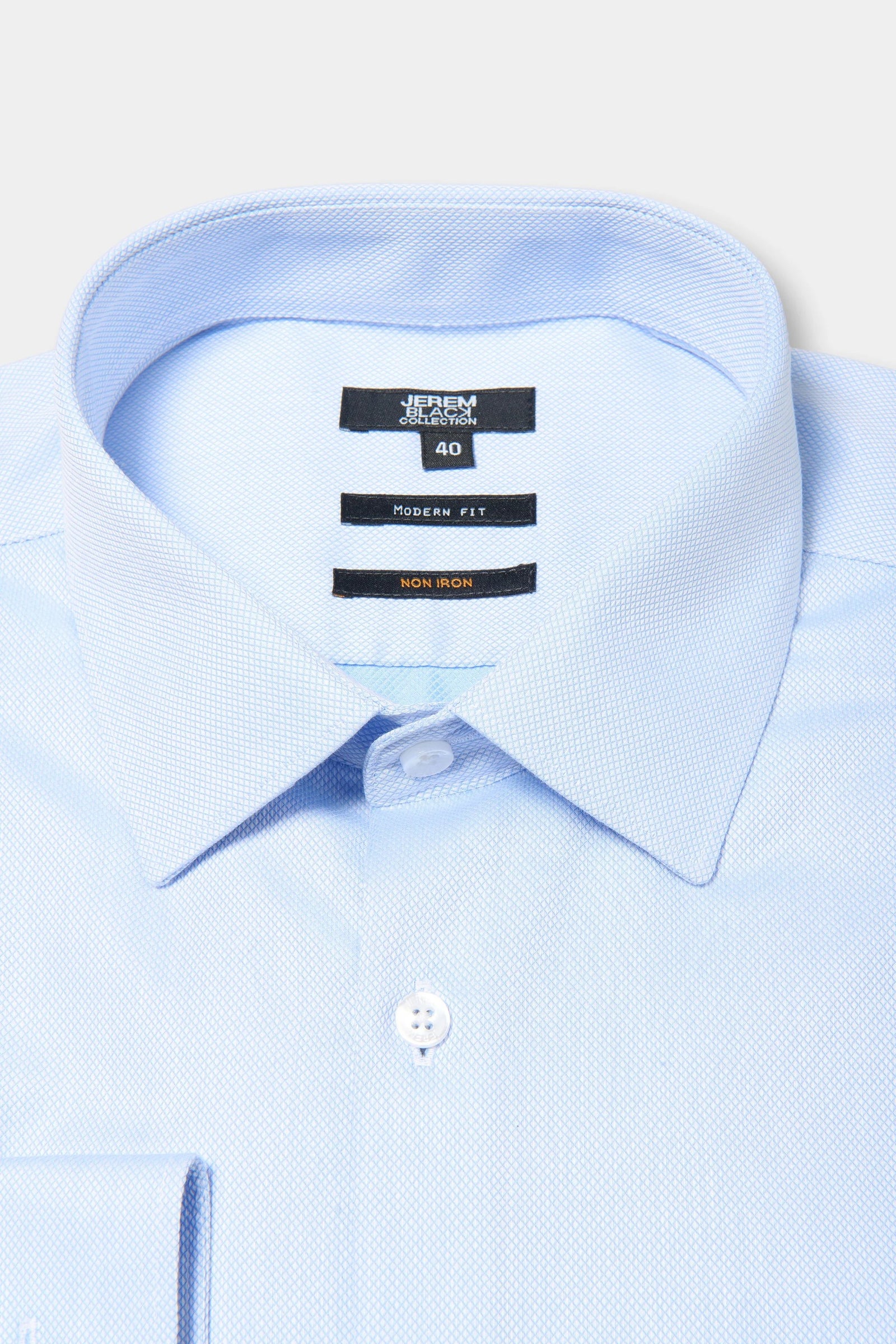 Chemise texturée, pur coton sans repassage coupe droite Jerem, coupe droite, sans repassage
