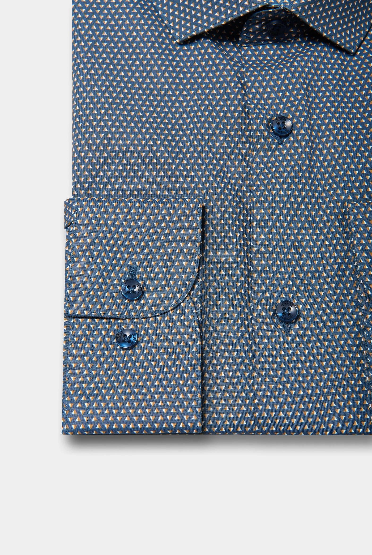Chemise imprimée motifs géométriques Jerem, coupe ajustée