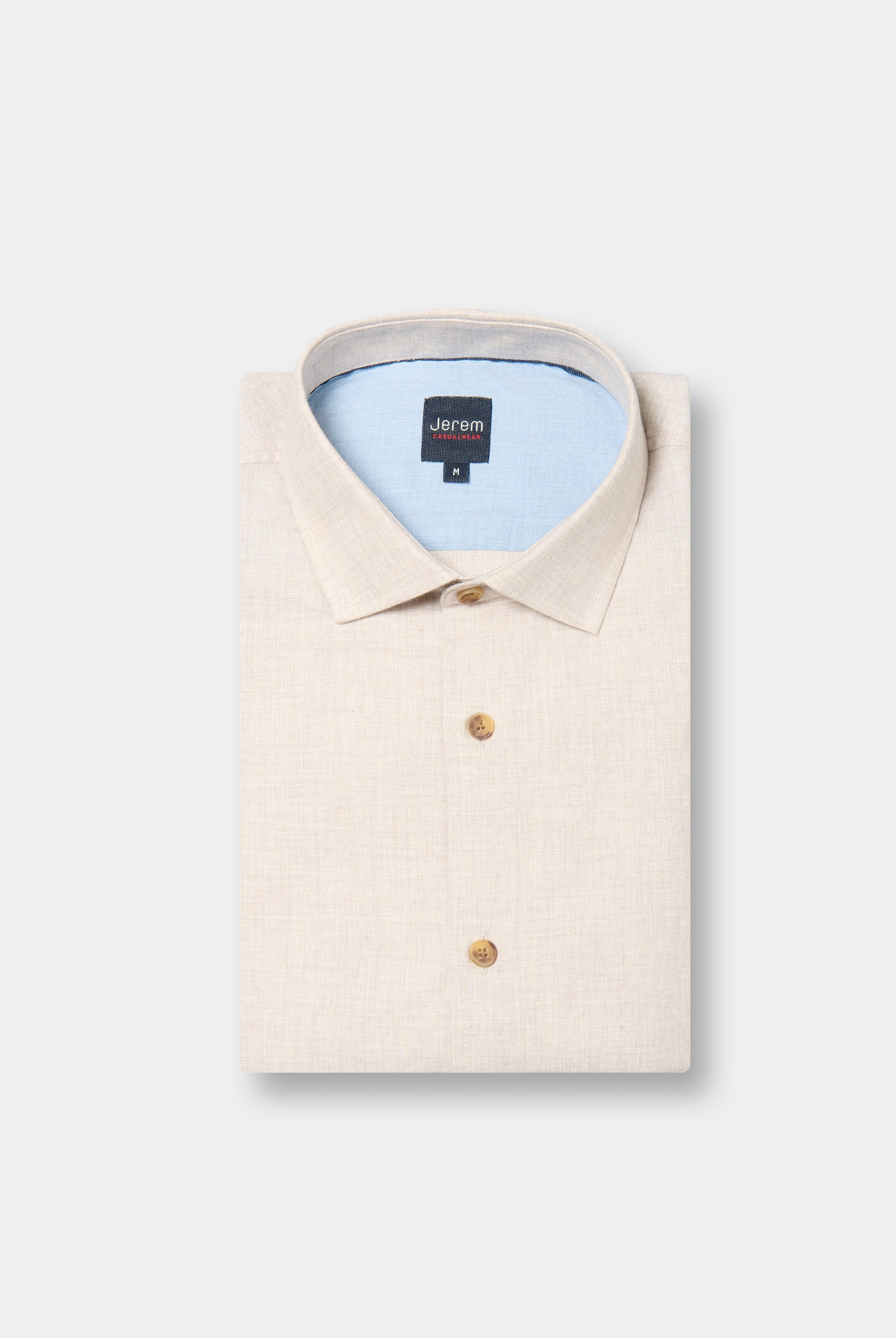 Chemise en twill de coton confortable Jerem, coupe confortable, col classique