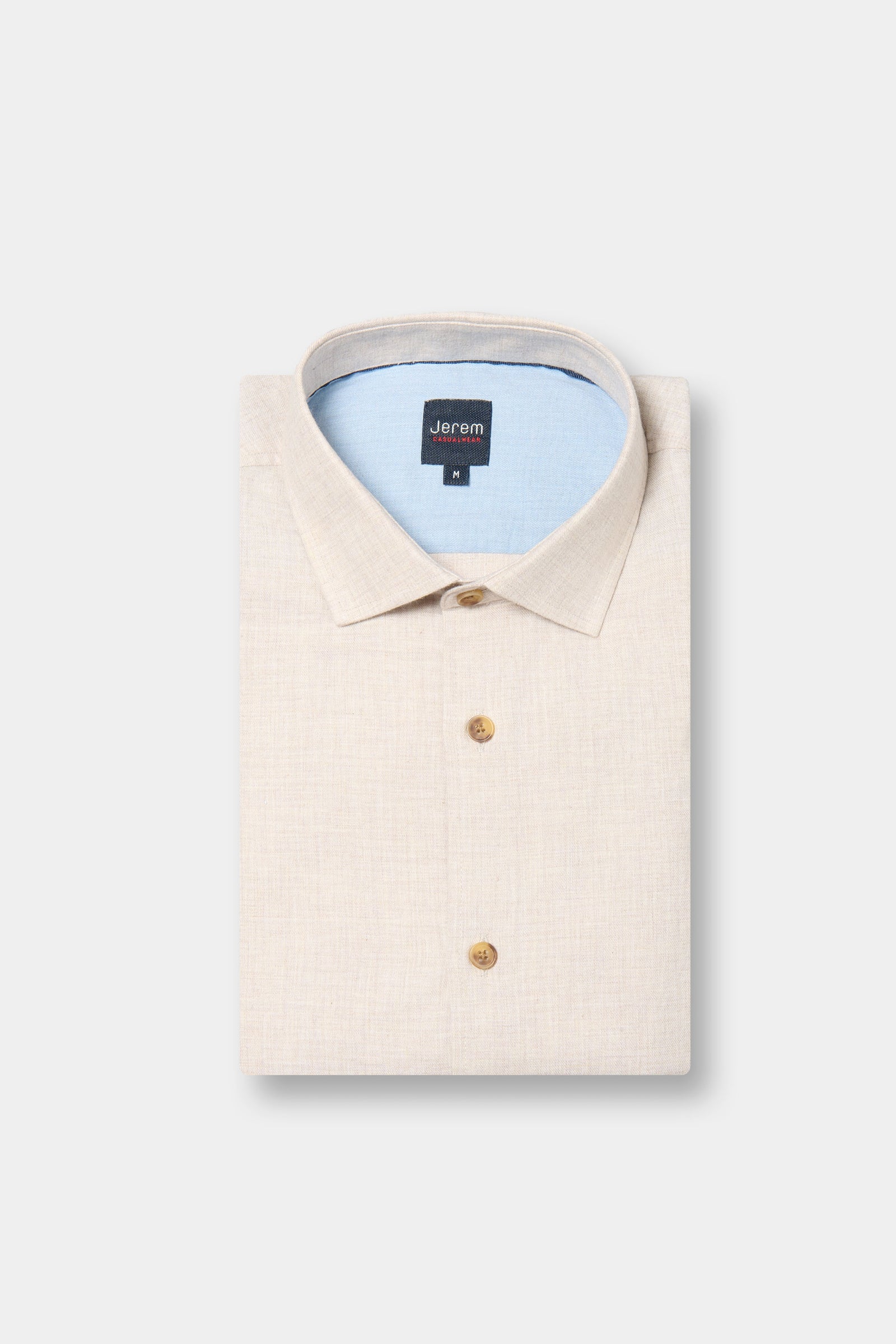 Chemise en twill de coton confortable Jerem, coupe confortable, col classique