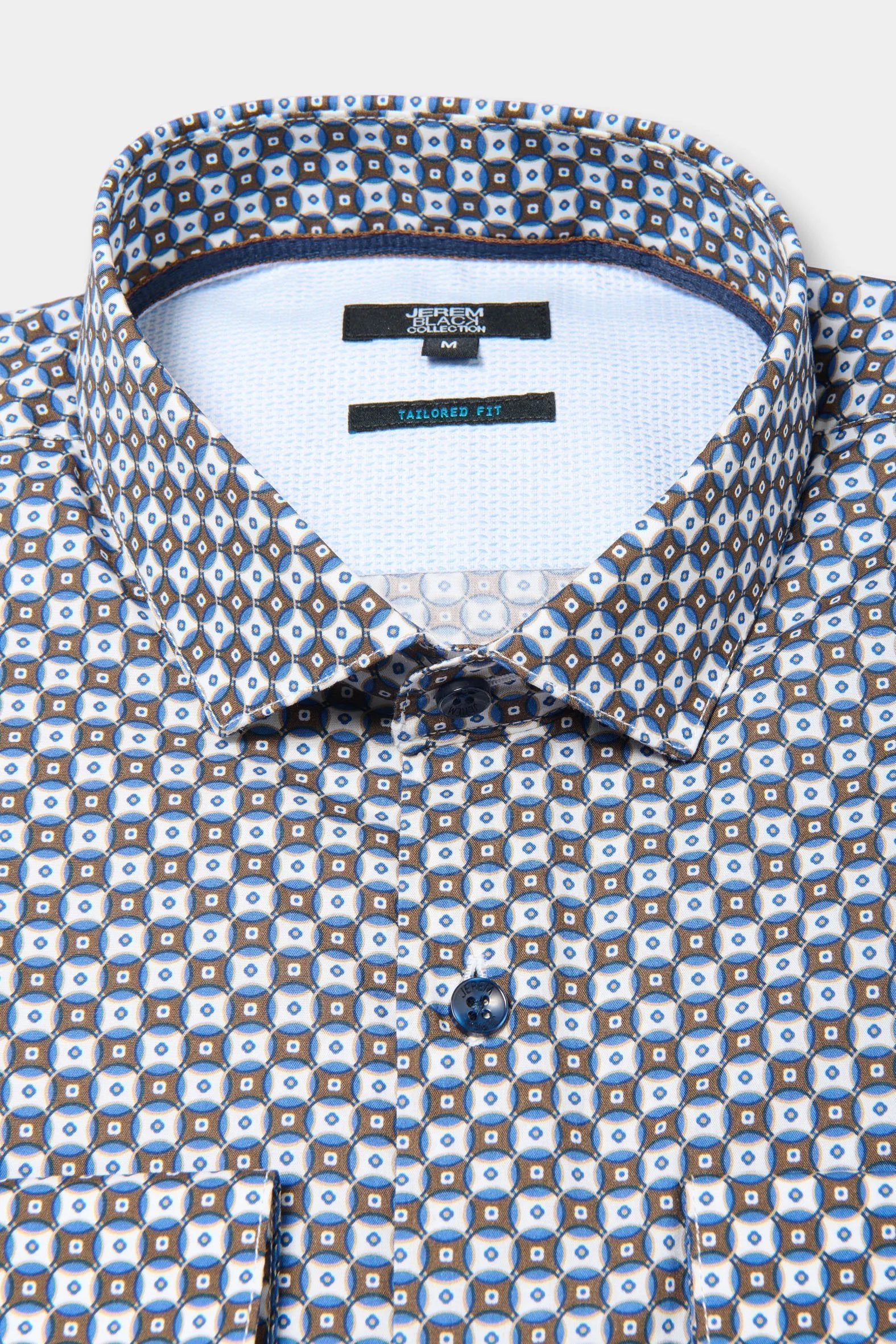 Chemise imprimée motifs fantaisie ajustée Jerem, coupe ajustée