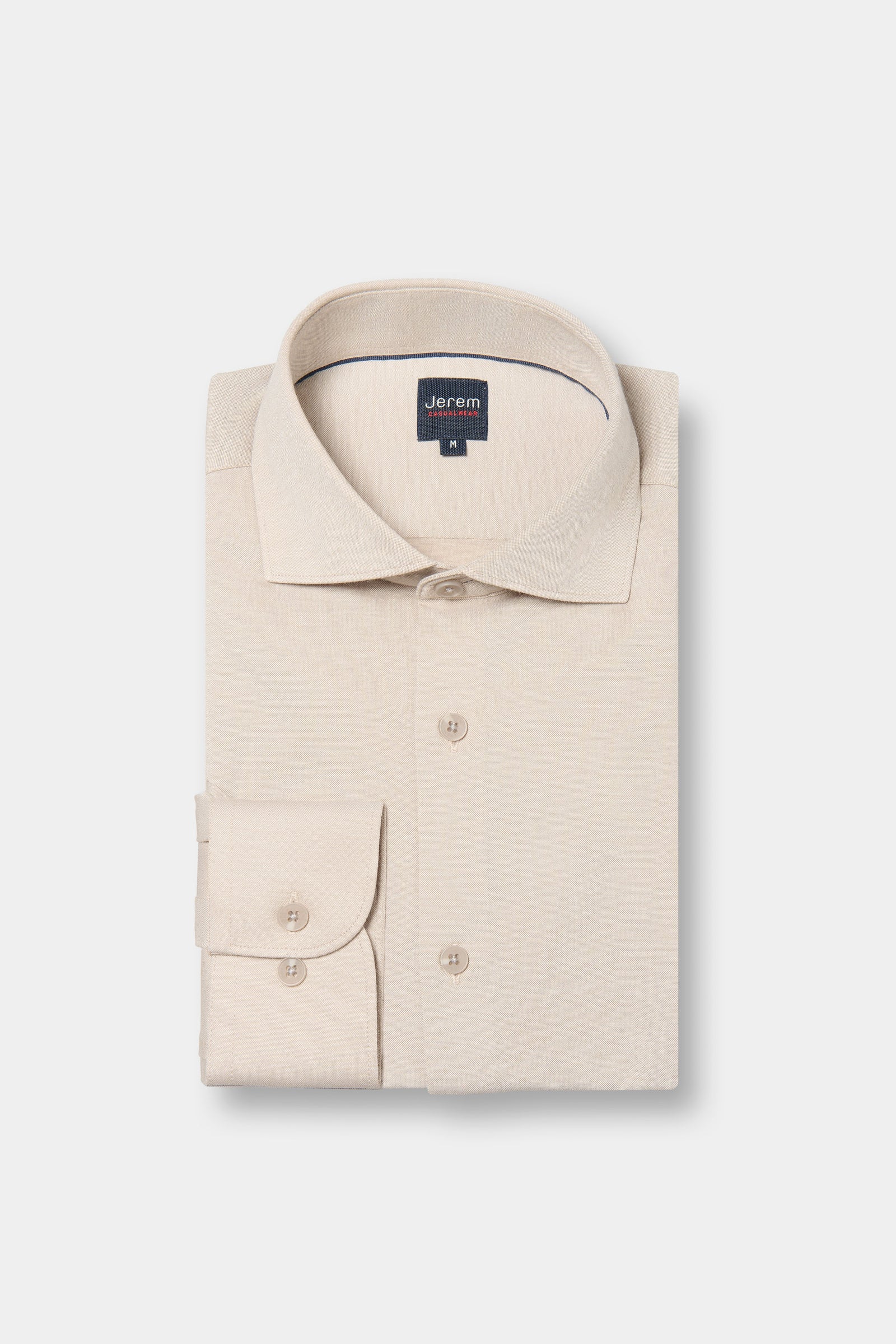 Chemise en jersey premium coupe confortable col italien Jerem, coupe confortable