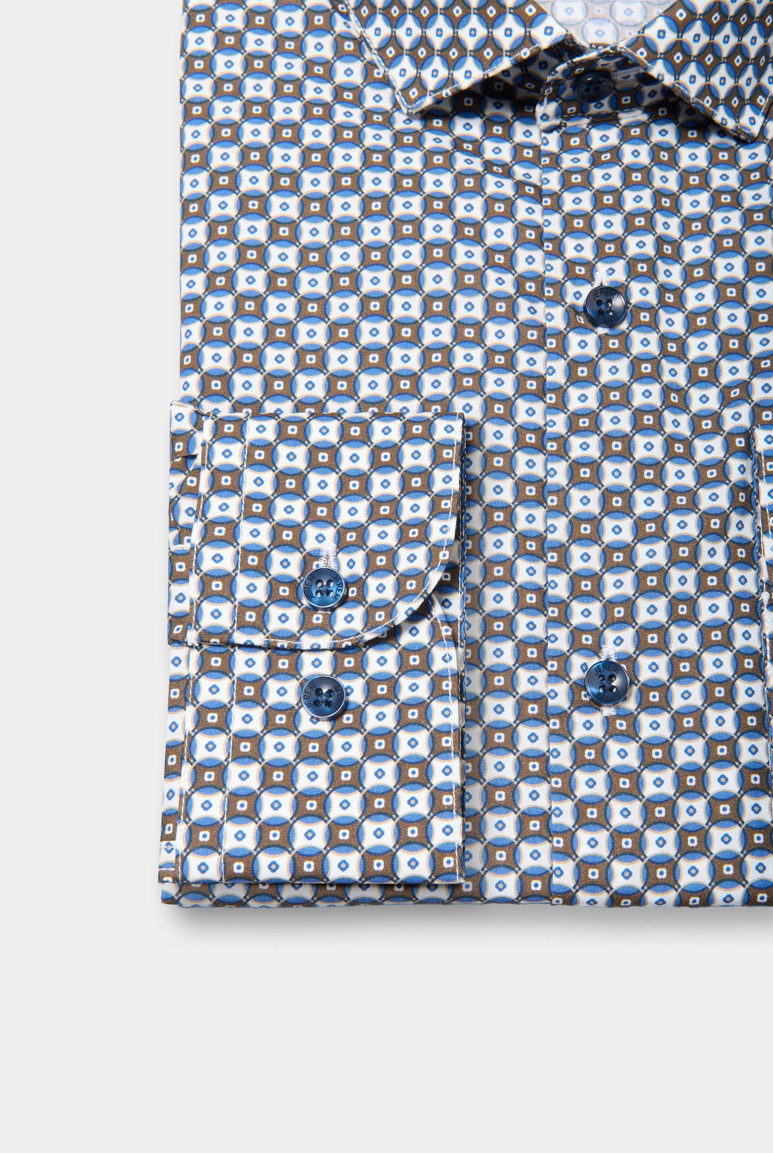 Chemise imprimée motifs fantaisie Jerem, coupe ajustée