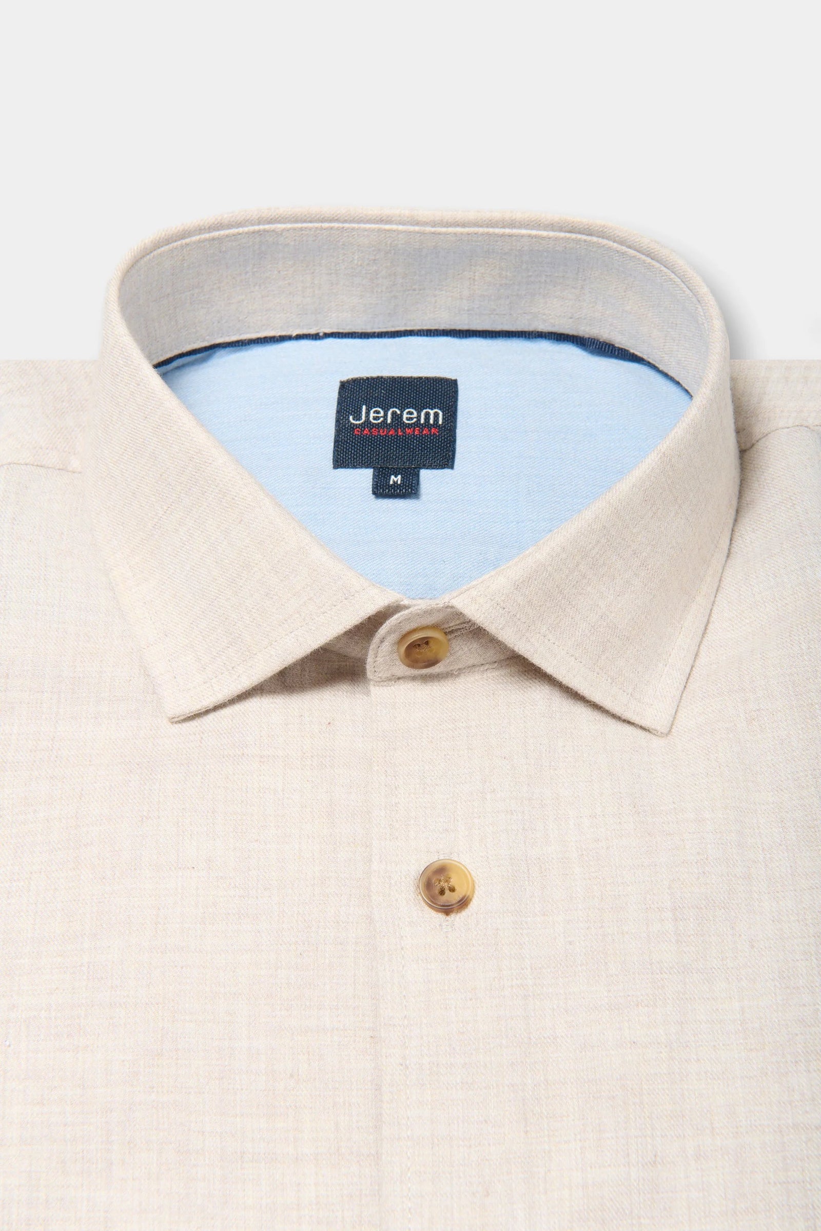Twill de coton coupe confortable — Chemise Jerem, col classique, coupe confortable