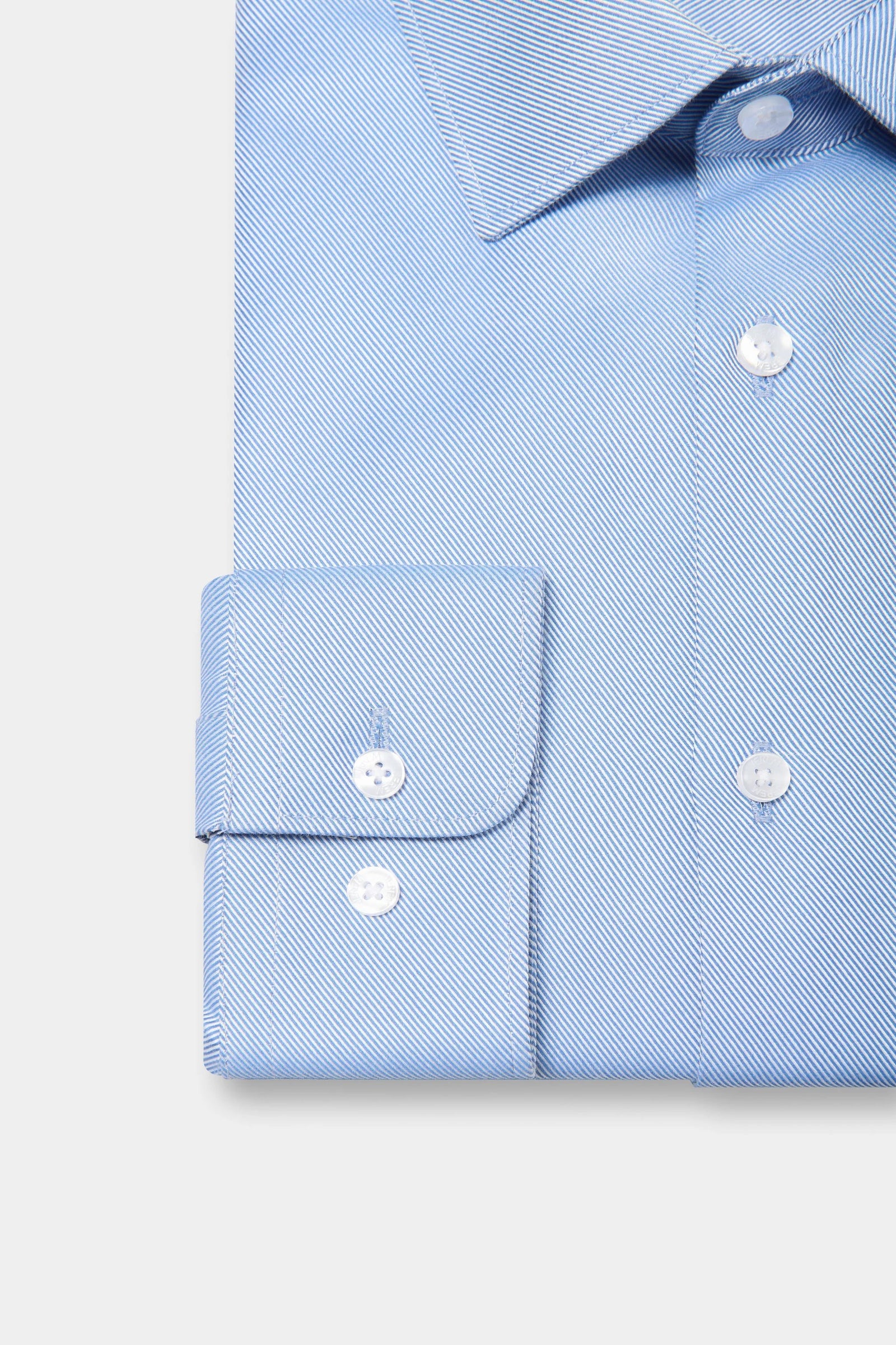 Chemise rayures, biais en coton sans repassage comfort fit Jerem, coupe droite, sans repassage