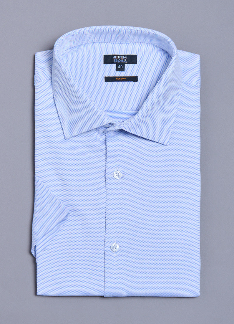 Chemise texturée Jerem, sans repassage, manches courtes