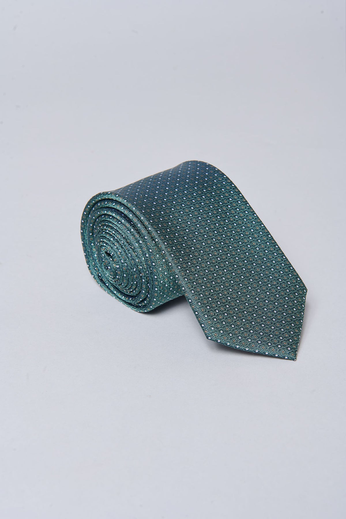 Cravate en soie micro-motif, Jerem
