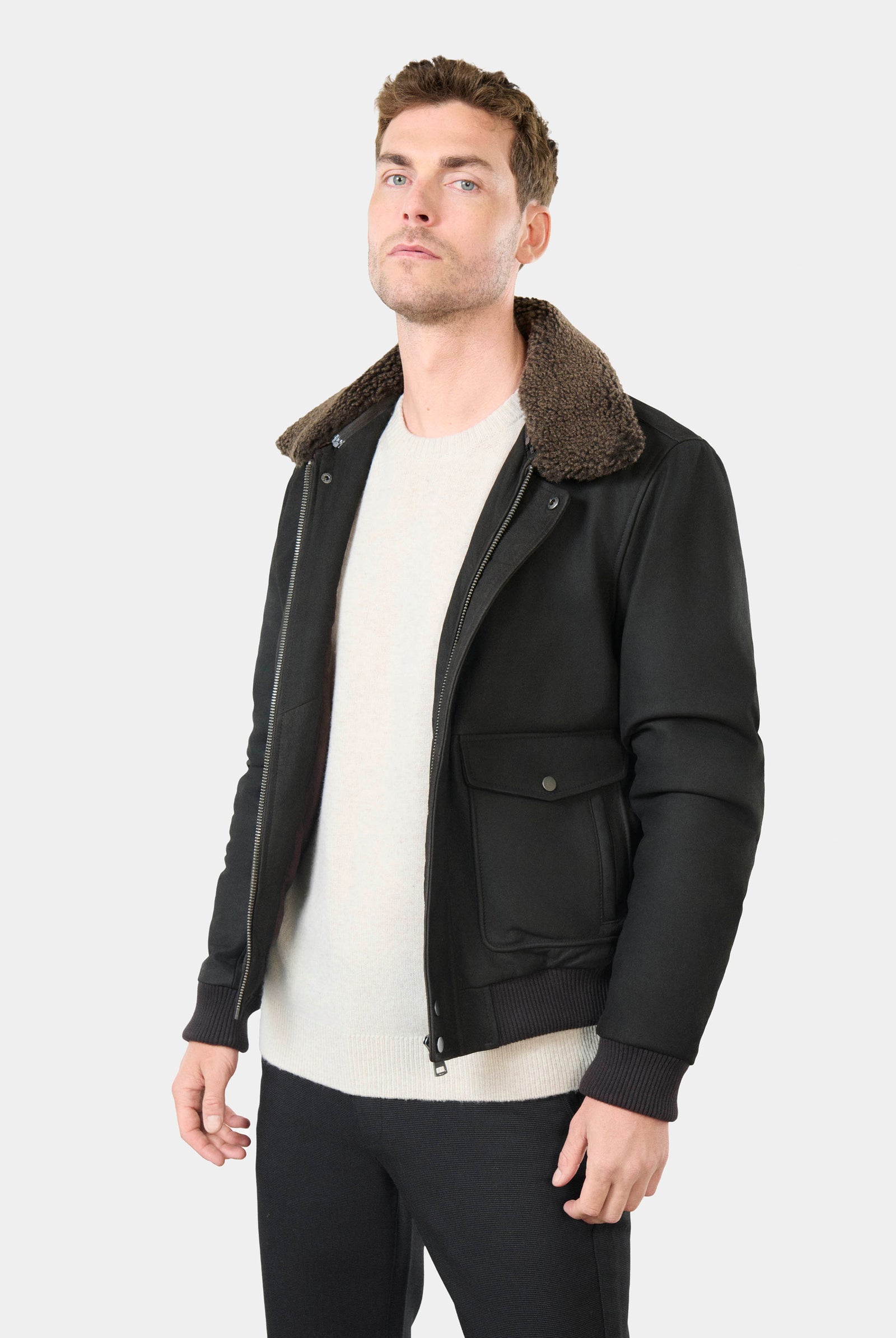 Blouson aviateur, cuir Rafal Jerem