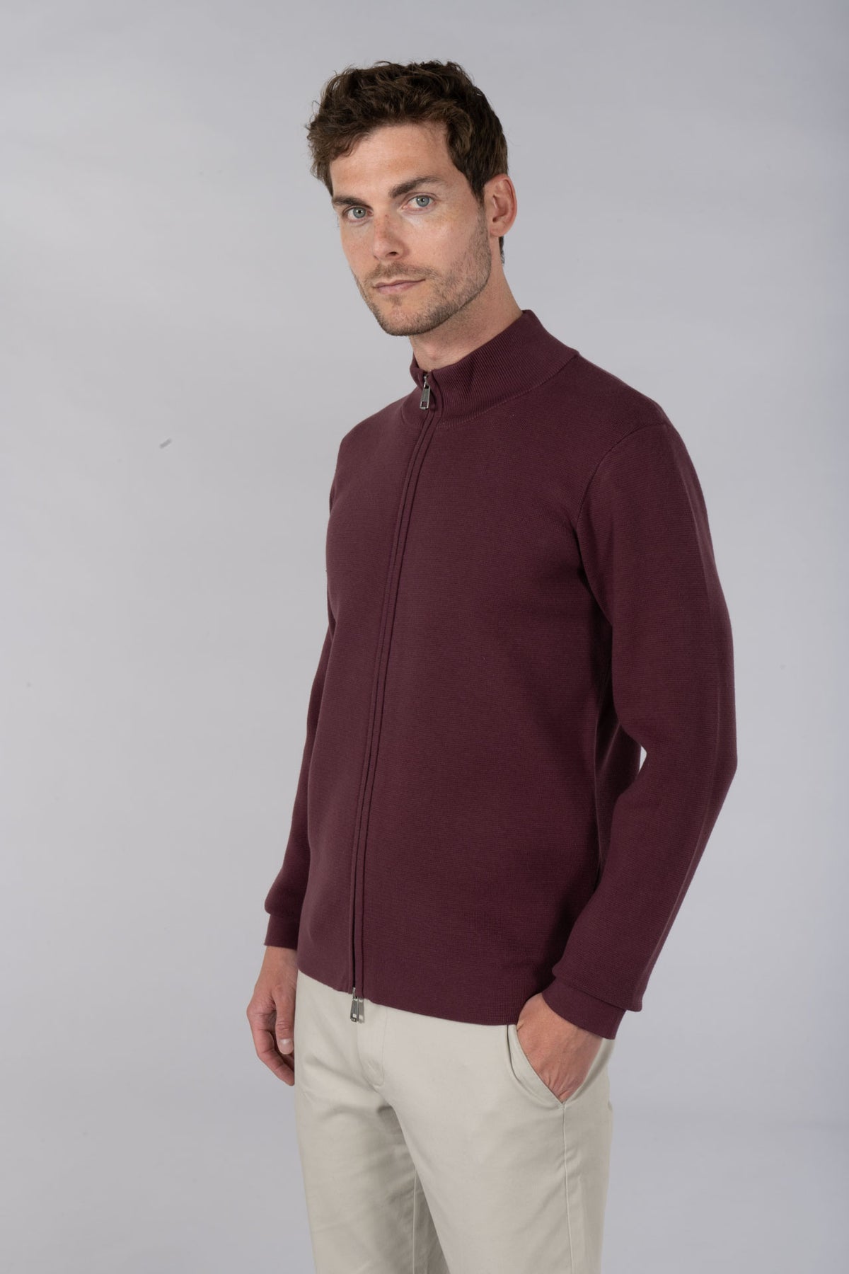 Gilet col cheminée zippé costi Jerem vue 7