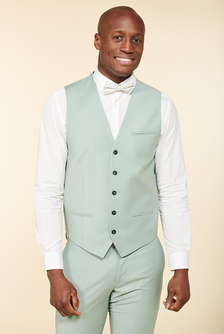 Gilet de costume, laine mélangée bi-stretch Jerem, entièrement doublée vue 14