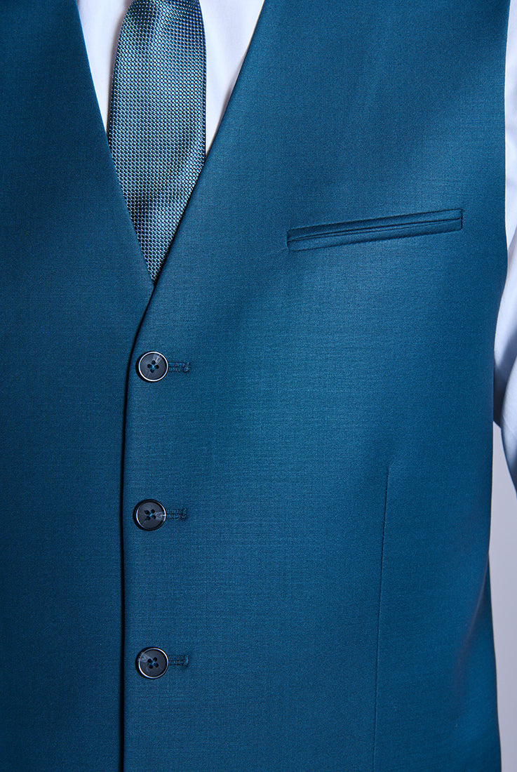 Gilet de costume, laine mélangée bi-stretch Jerem, entièrement doublée vue 10