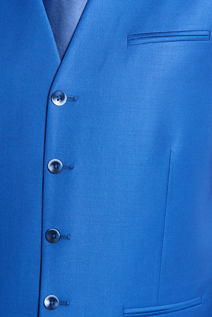 Gilet de costume en laine mélangée bi-stretch Jerem, entièrement doublée vue 5