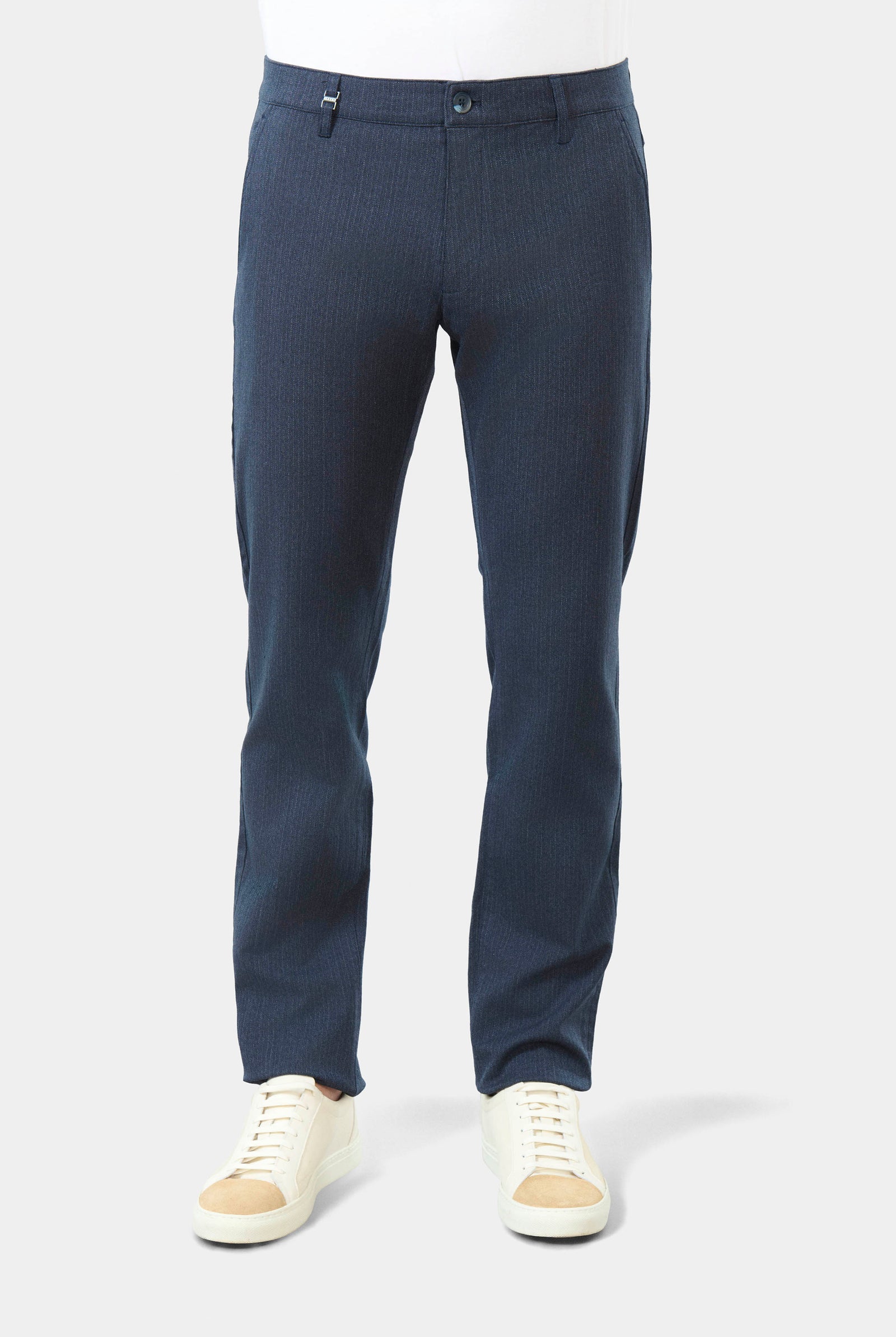 Pantalon décontracté en chevron Jerem, poches italiennes, coupe droite
