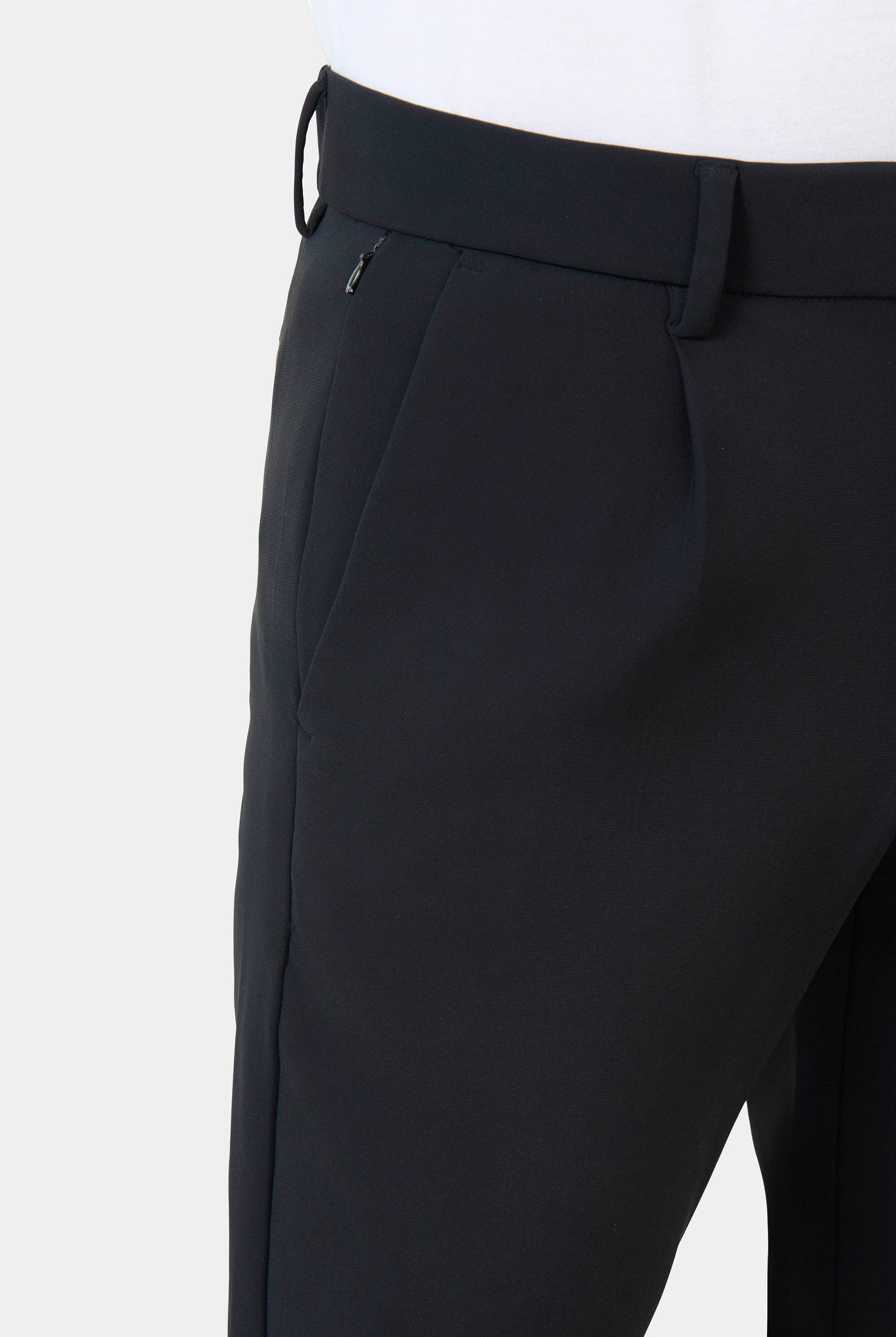 Pantalon performant, maille technique Jerem, coupe droite, poches italiennes