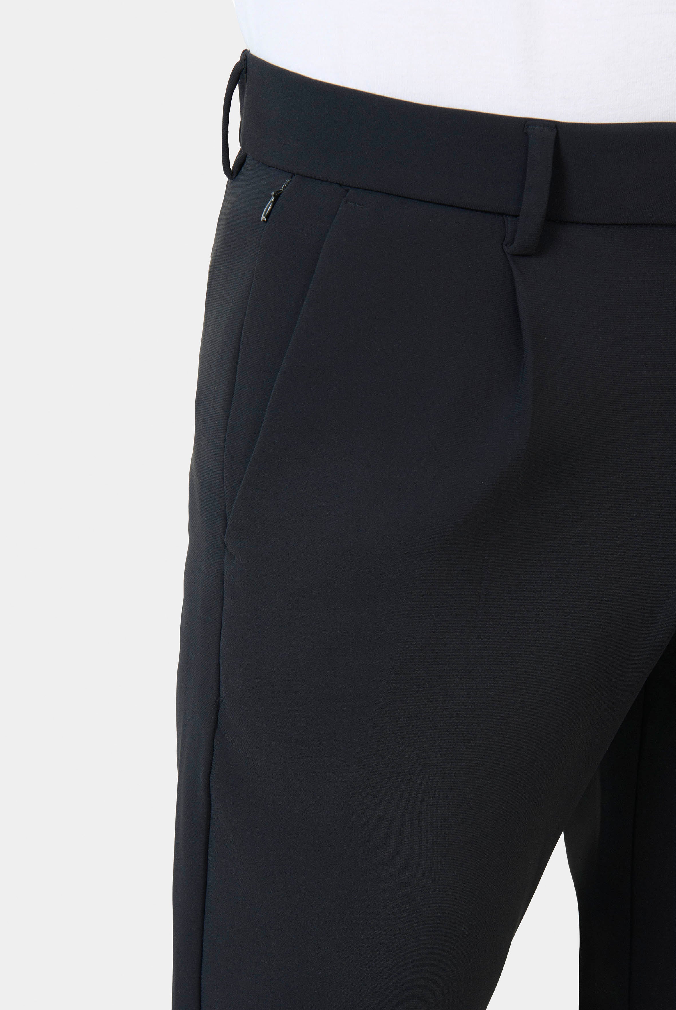 Pantalon performant, maille technique Jerem, coupe droite, poches italiennes