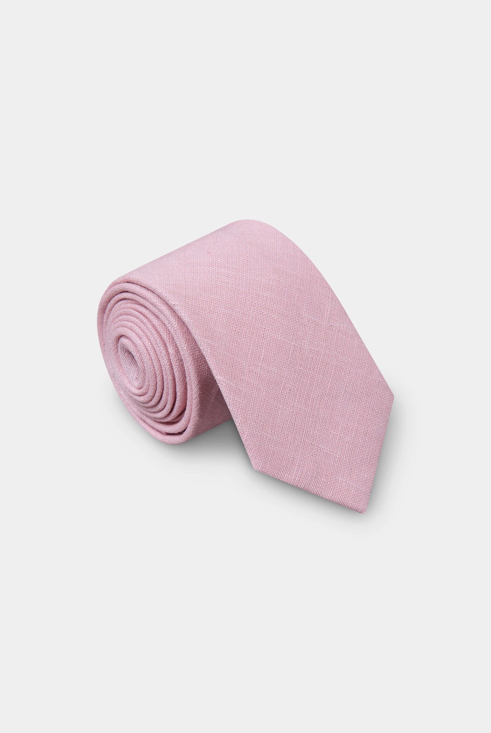 Cravate 100% lin Jerem, coloris gris clair