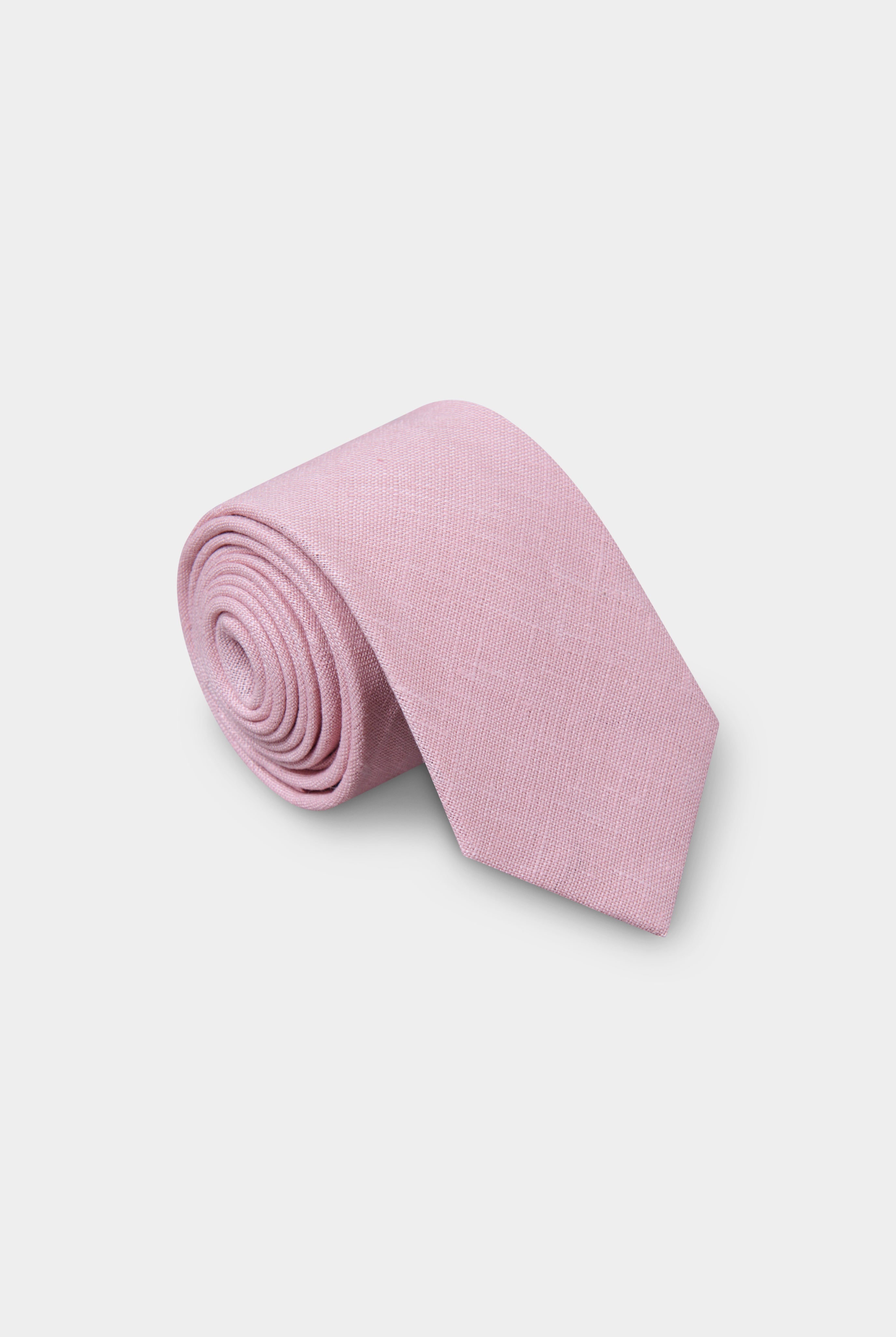 Cravate 100% lin Jerem, coloris gris clair