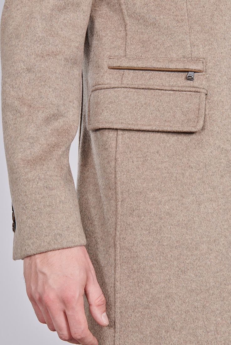 Manteau col tailleur mi-long Jerem vue 3