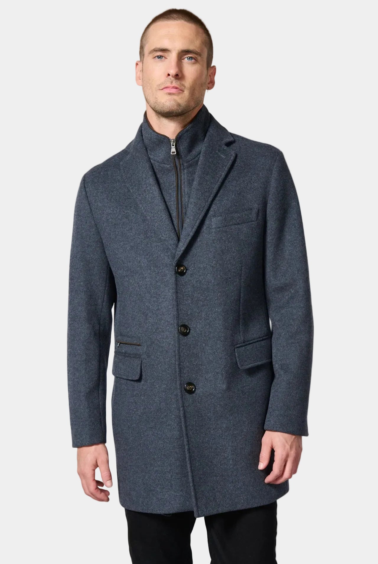 Manteau col tailleur mi-long Jerem vue 4
