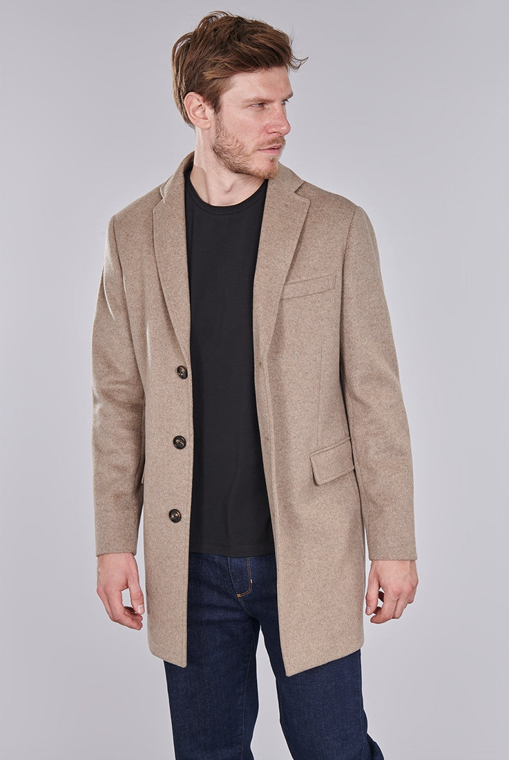 Manteau col tailleur mi-long Jerem vue 2