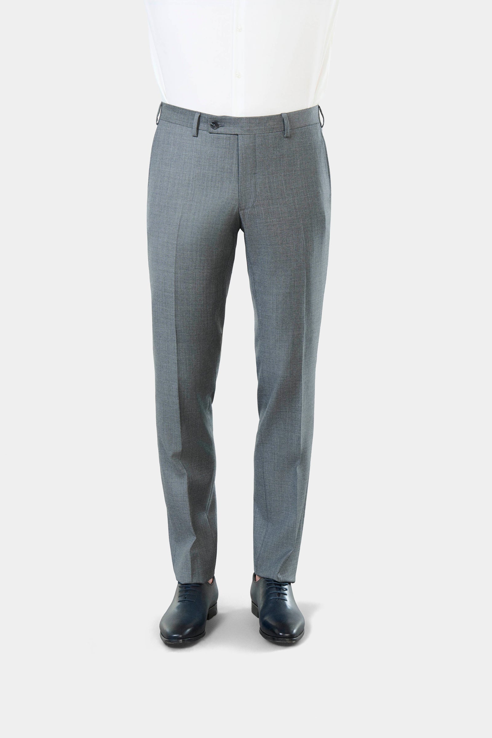 Pantalon de costume en laine mérinos Super 110's Barberis Jerem, intérieur semi-doublé, ceinture sartoriale, poches italiennes