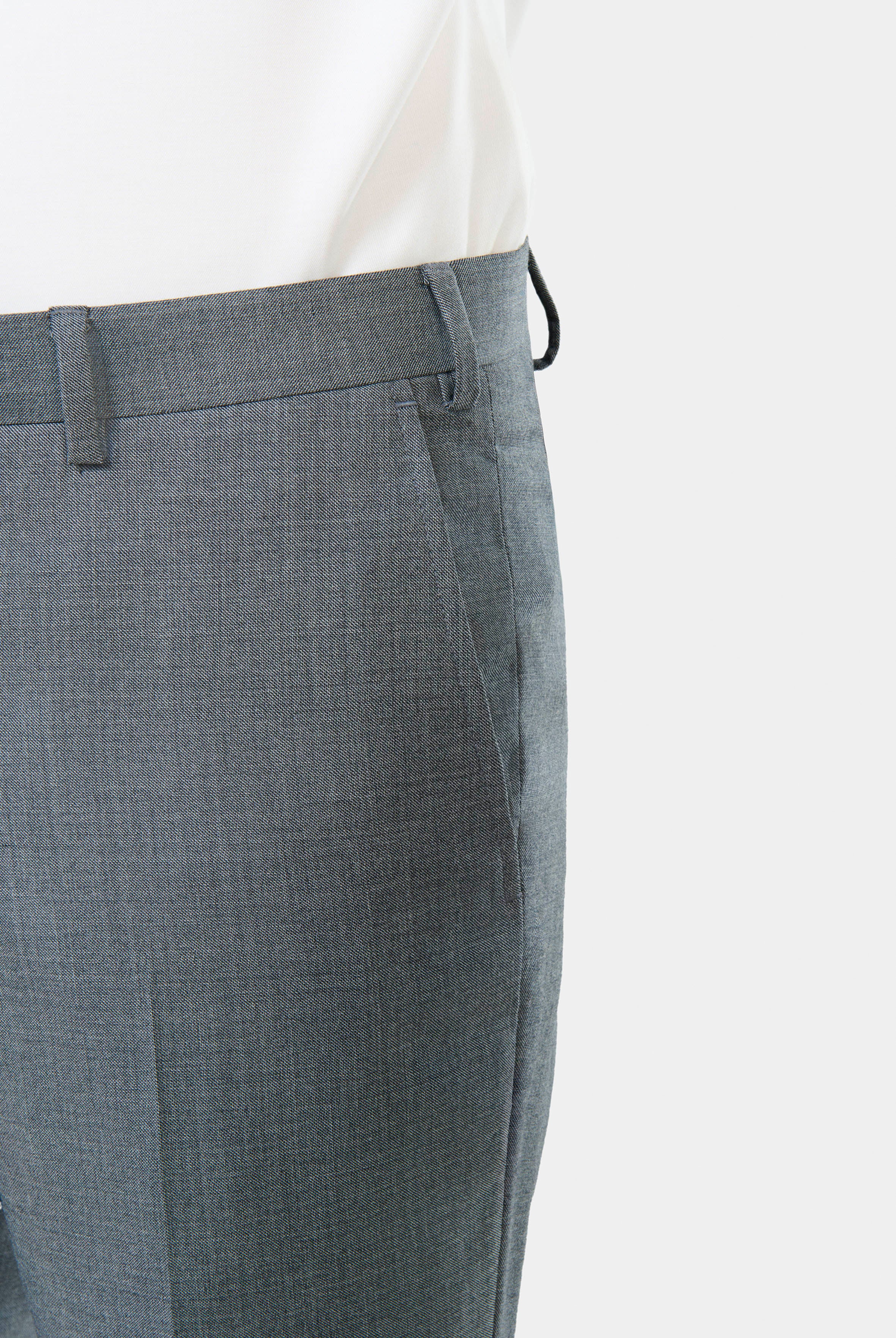 Pantalon de costume, laine mérinos Super 110's Barberis Jerem, ceinture sartoriale, poches italiennes