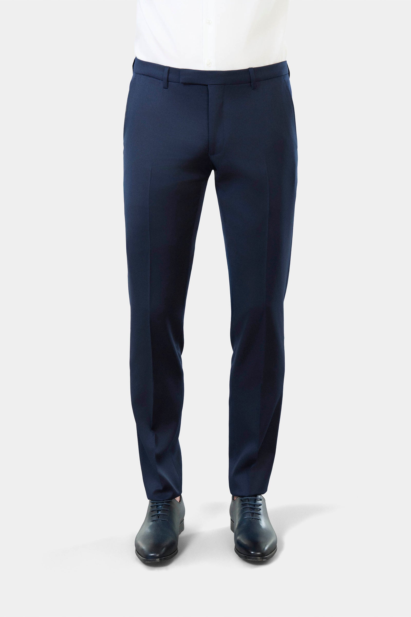 Pantalon de costume ajusté en laine vierge Super 120's « Natural stretch » - Jerem