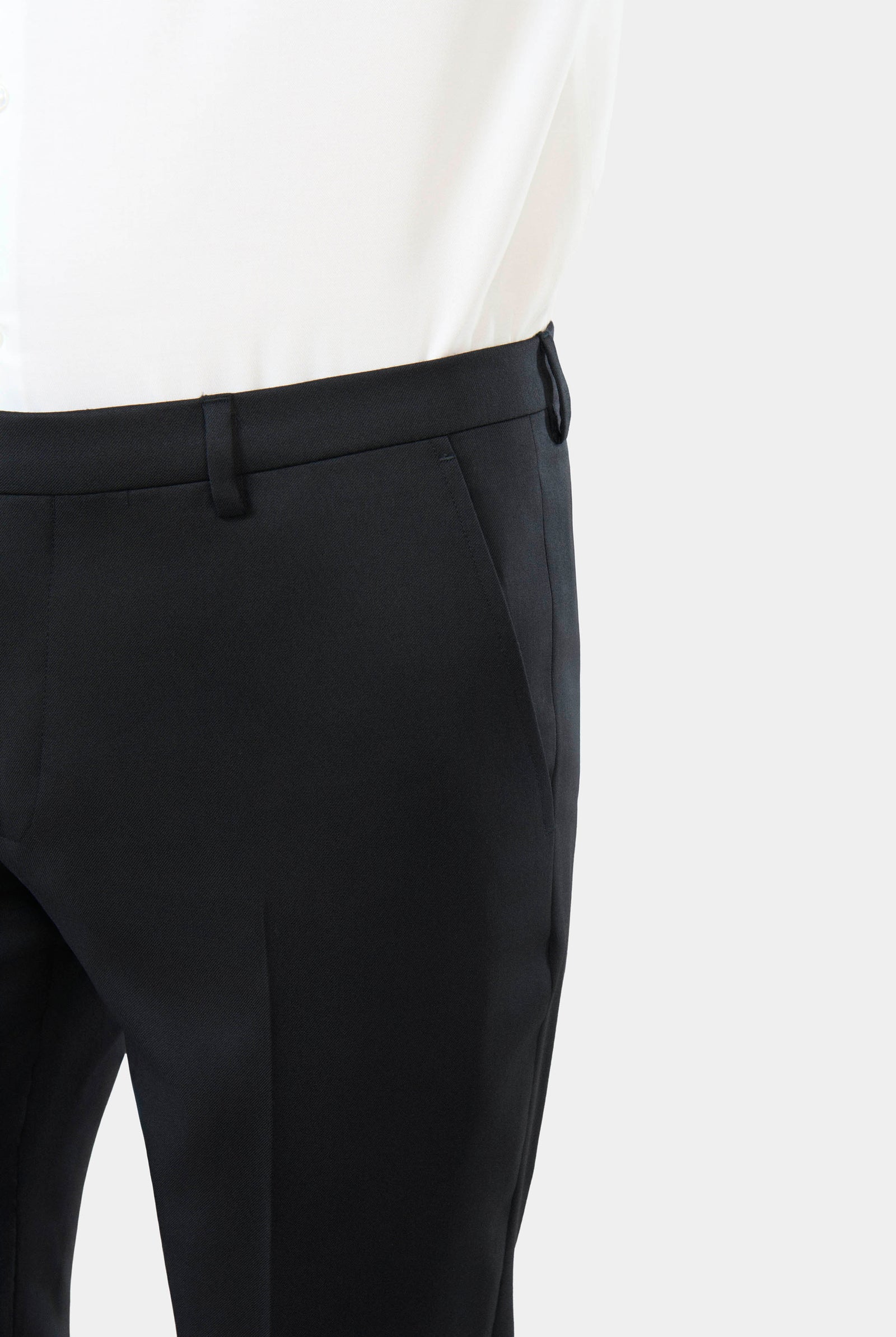 Pantalon de costume ajusté Jerem, poches italiennes, jambes semi-doublées